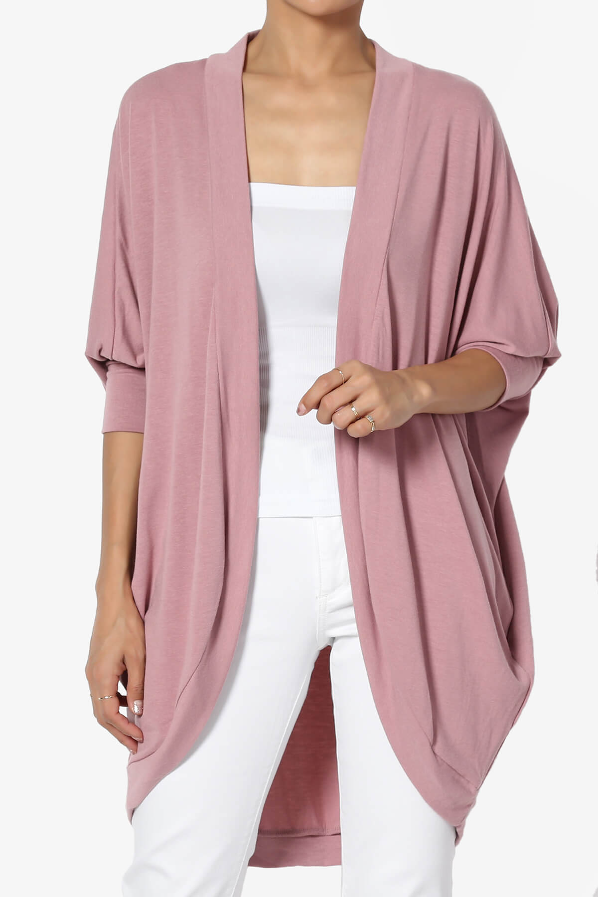 Belgard Cocoon Oversized Cardigan LIGHT ROSE_1
