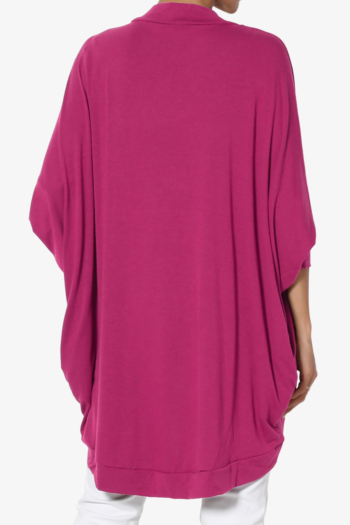 Belgard Cocoon Oversized Cardigan MAGENTA_2