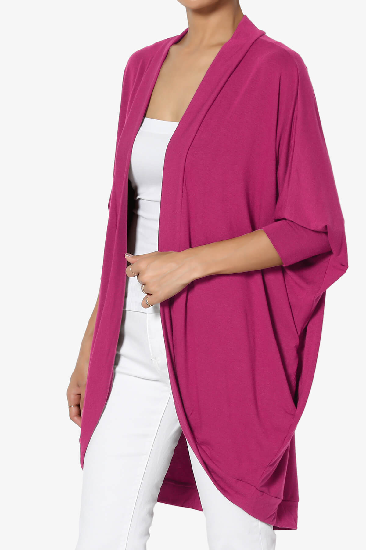 Belgard Cocoon Oversized Cardigan MAGENTA_3