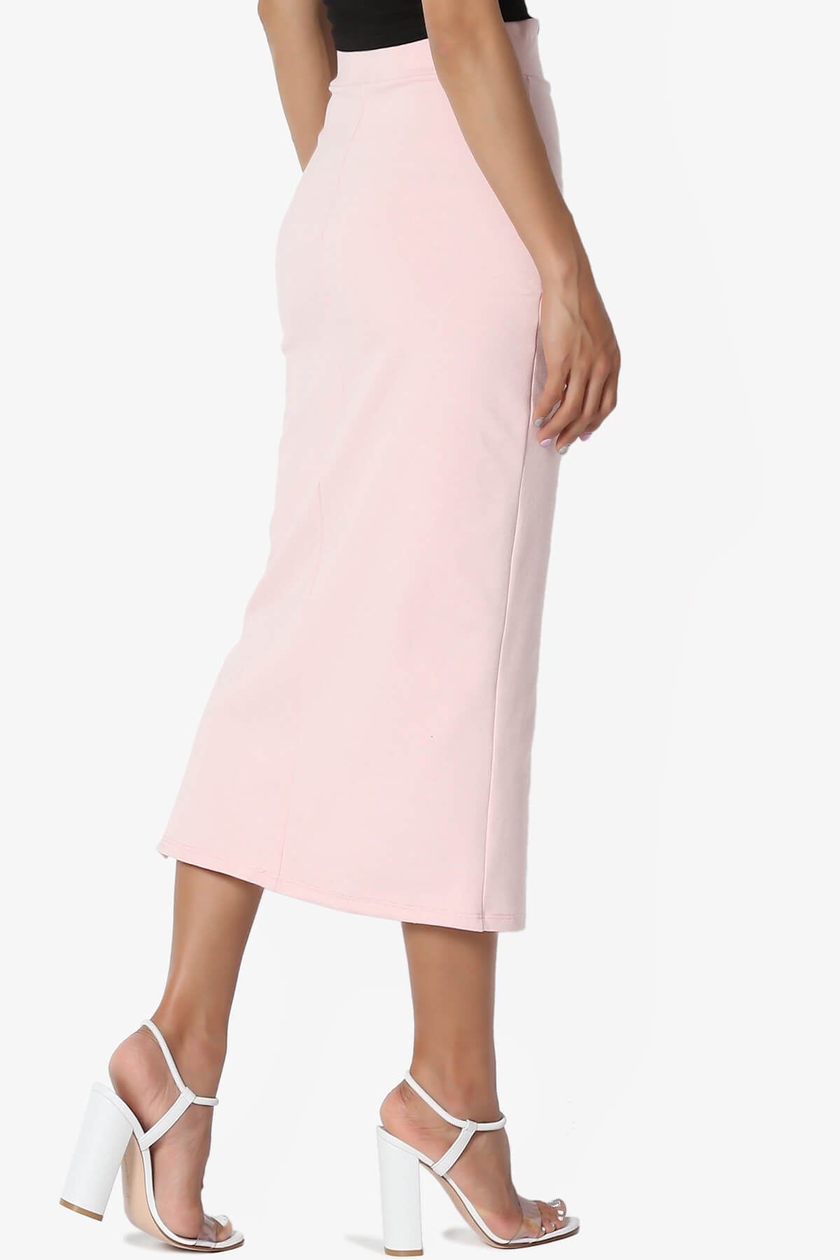 Carleta Mid Calf Pencil Skirt