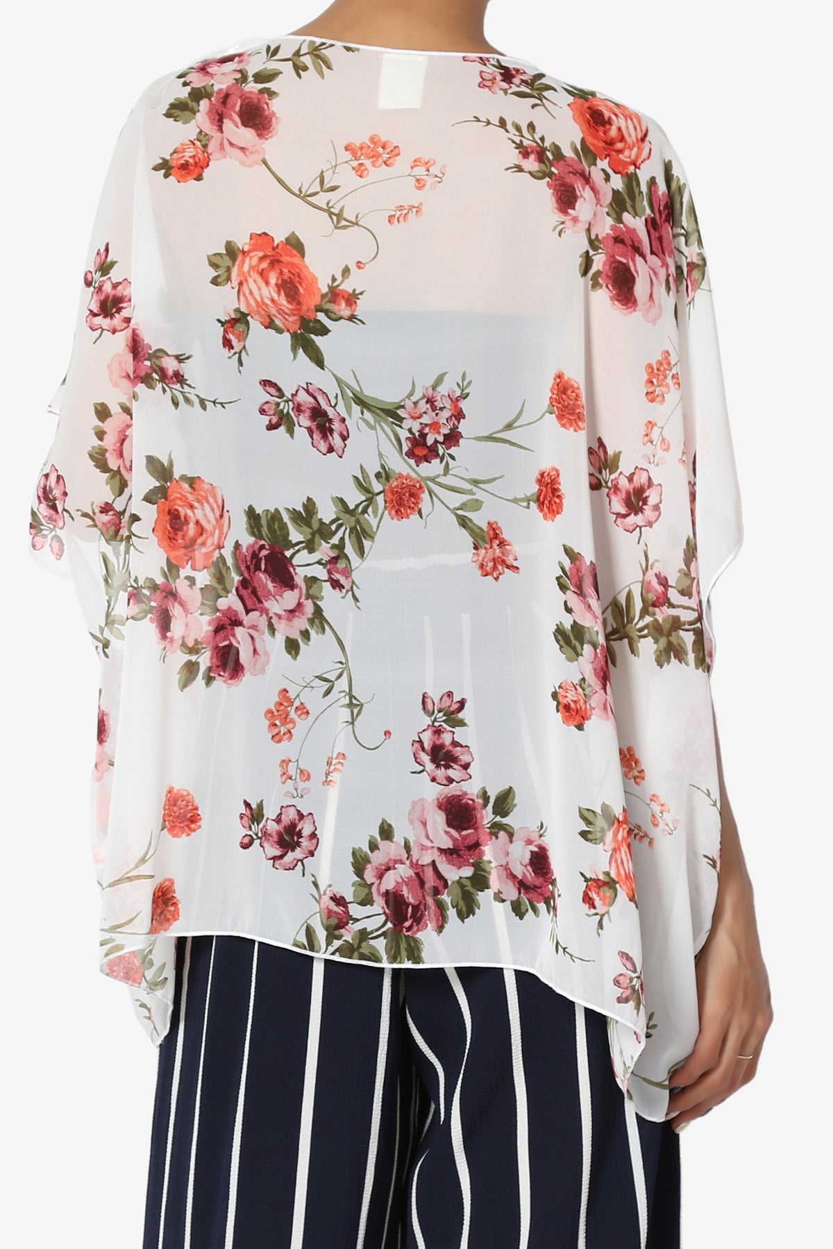 Quinci Floral Kimono Chiffon Cardigan