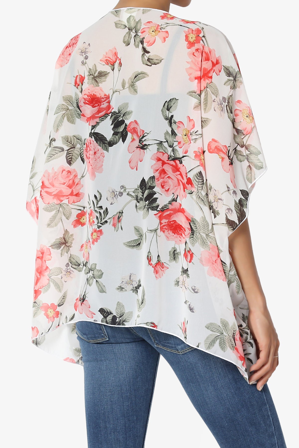 Reany Floral Kimono Chiffon Cardigan