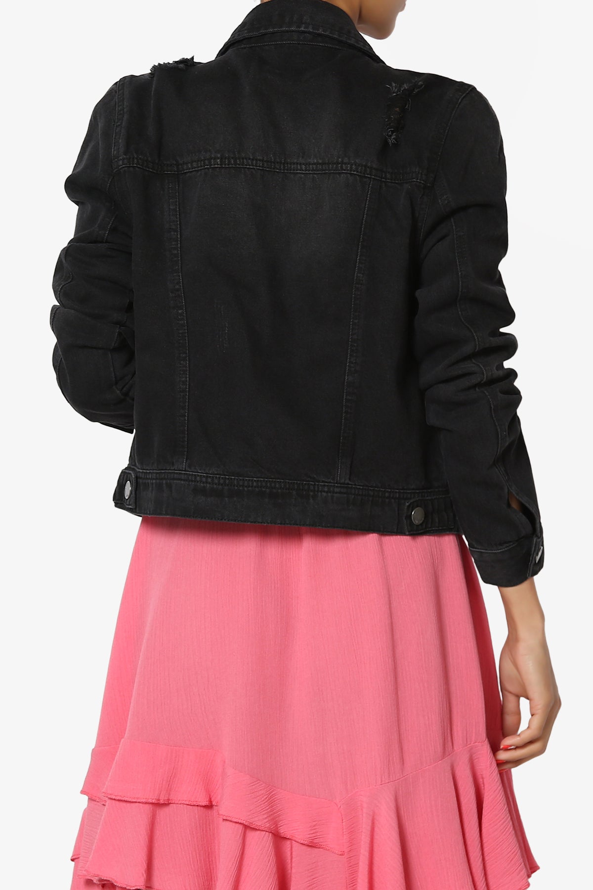 Meera Distressed Denim Jacket