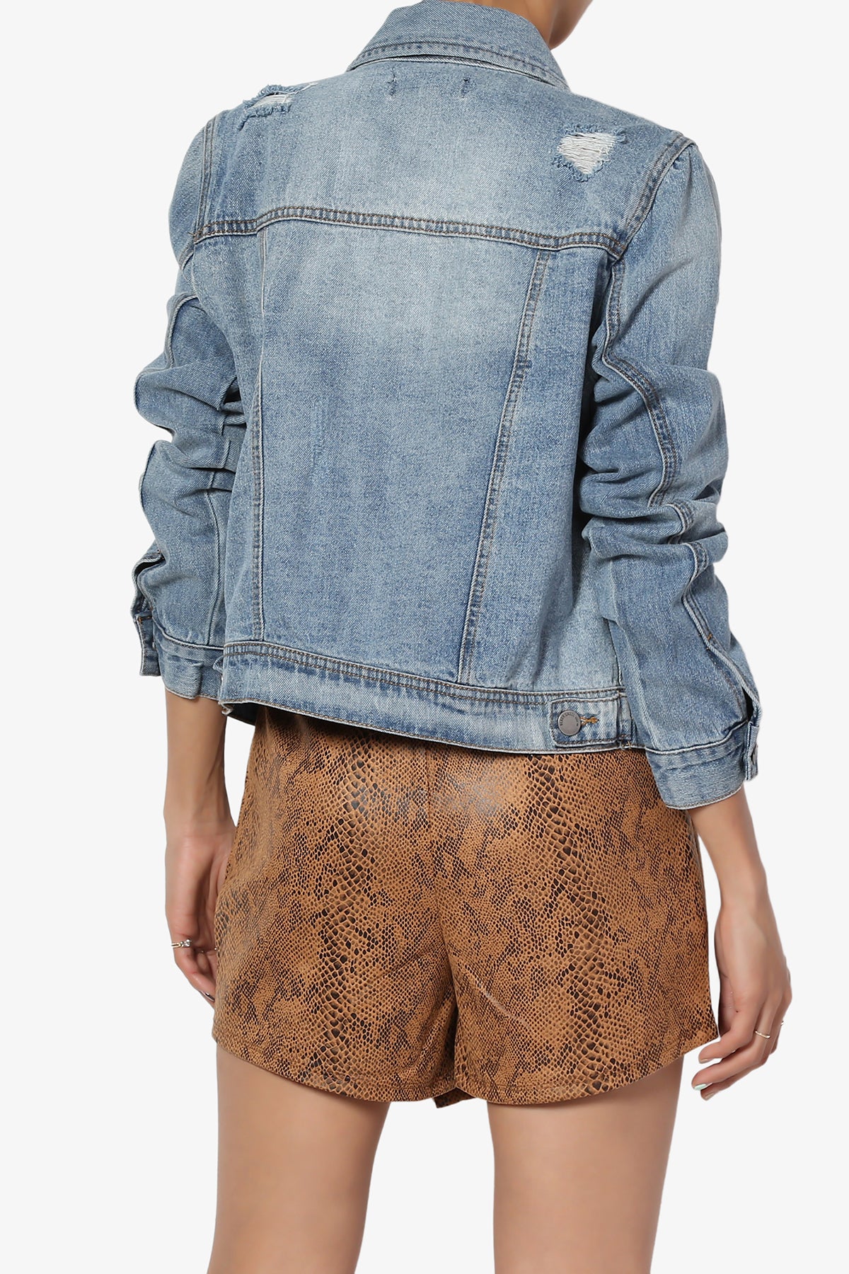 Meera Distressed Denim Jacket