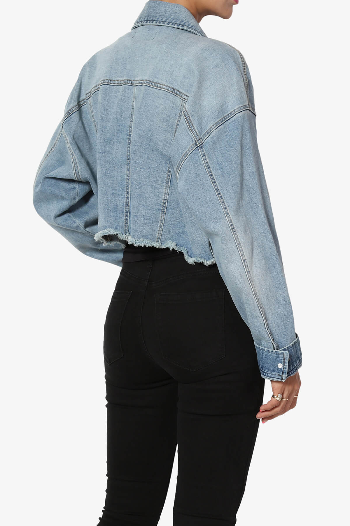 Addiy Oversized Cropped Denim Jacket LIGHT_4