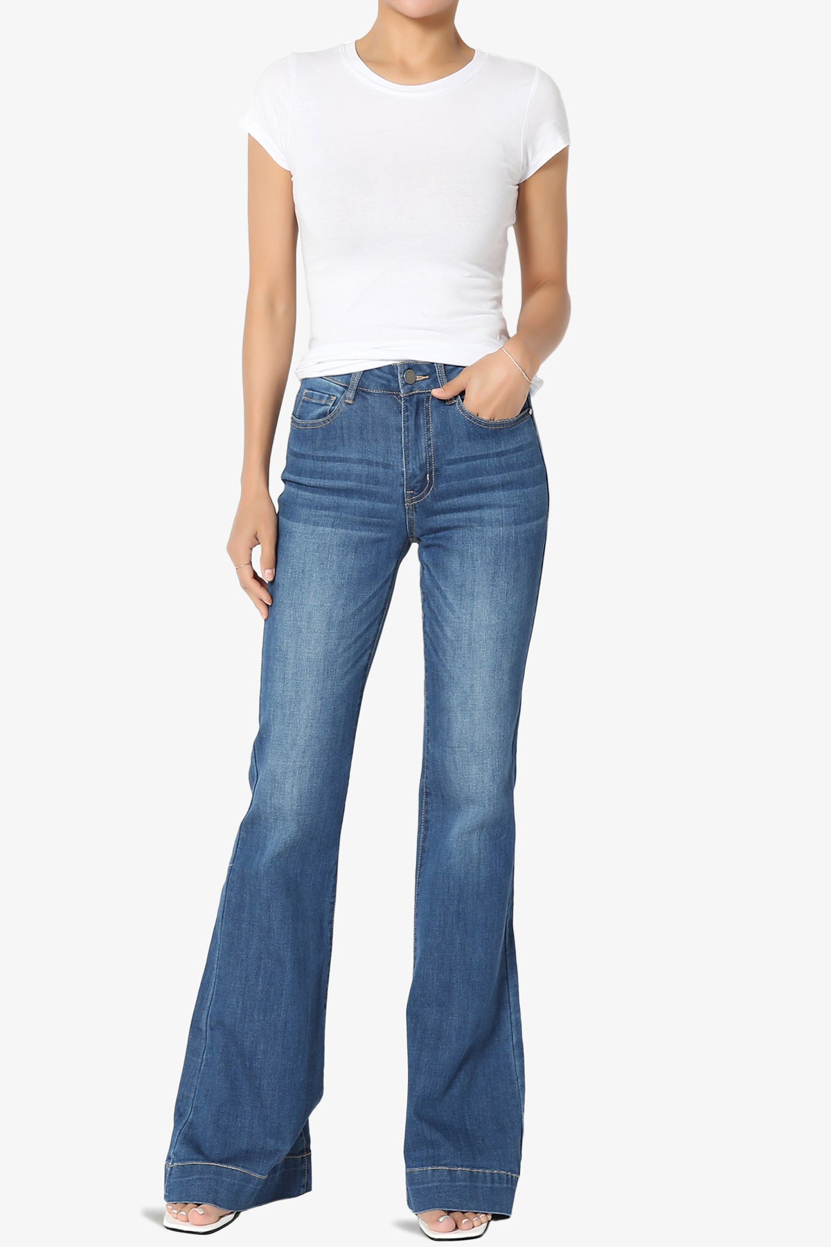 Tessa High Rise 70s Flared Jeans