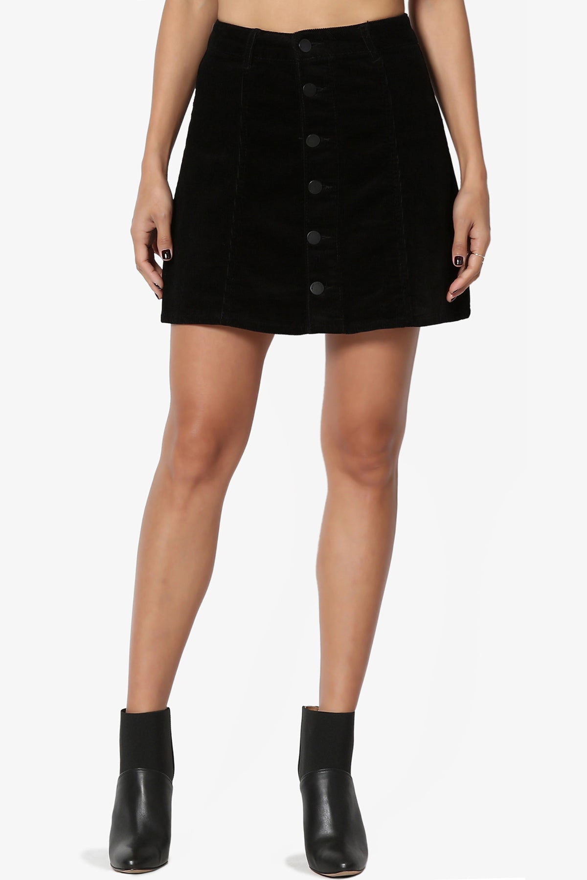 Confetti Button Up Corduroy Mini Skirt