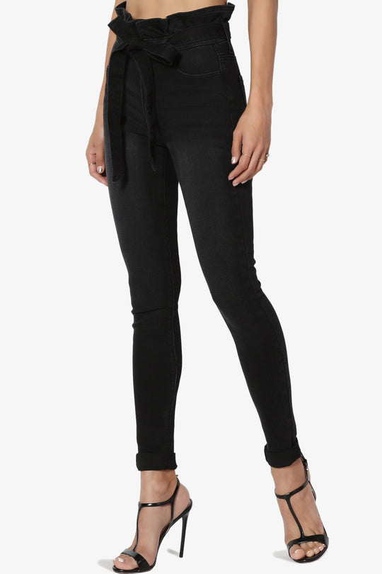 Kelsey Paperbag Waist Skinny Jeans