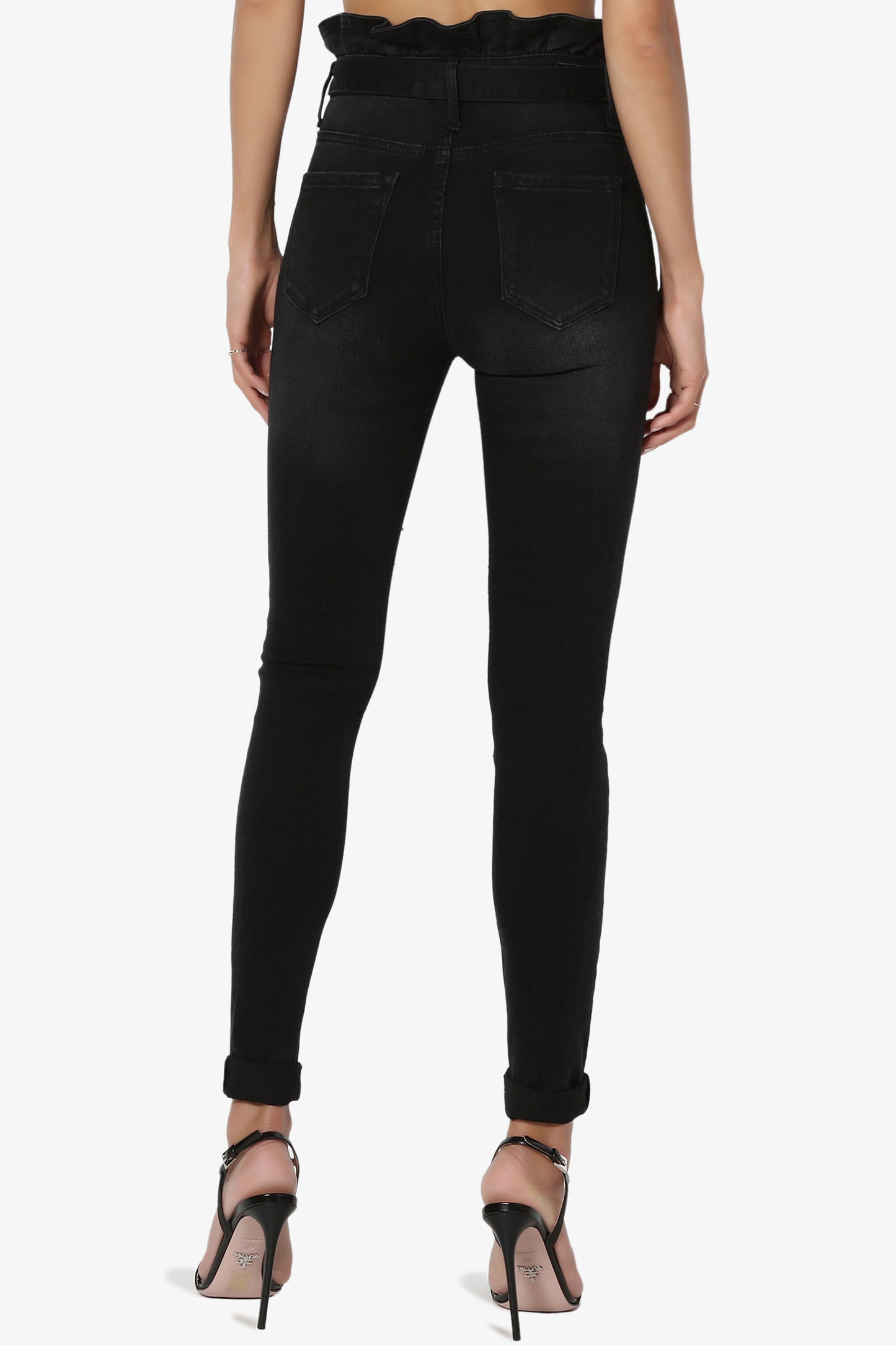 Kelsey Paperbag Waist Skinny Jeans