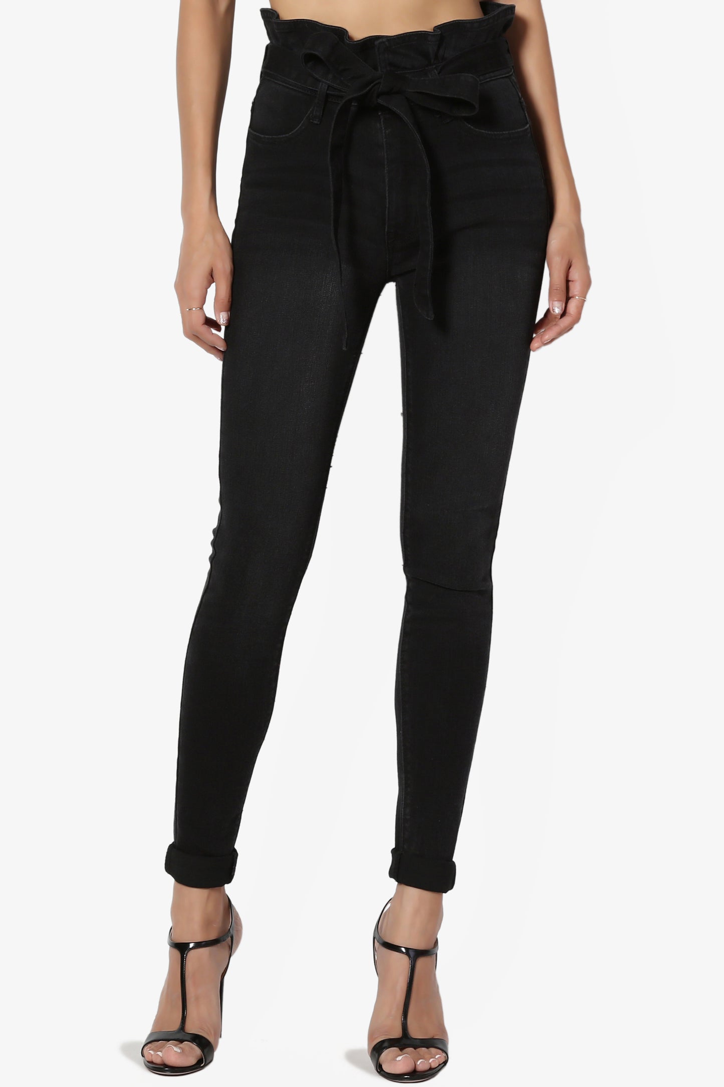 Kelsey Paperbag Waist Skinny Jeans