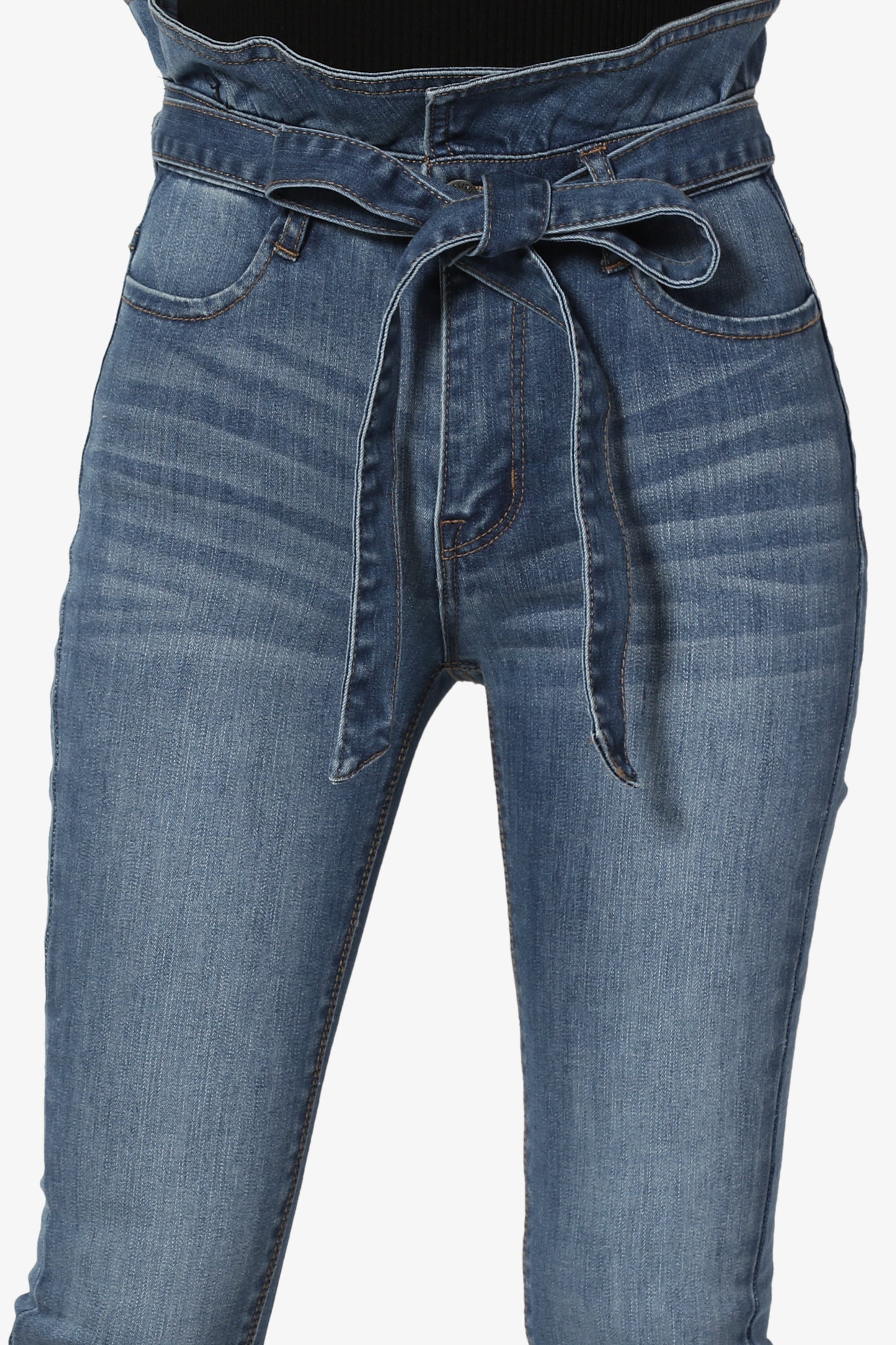 Kelsey Paperbag Waist Skinny Jeans