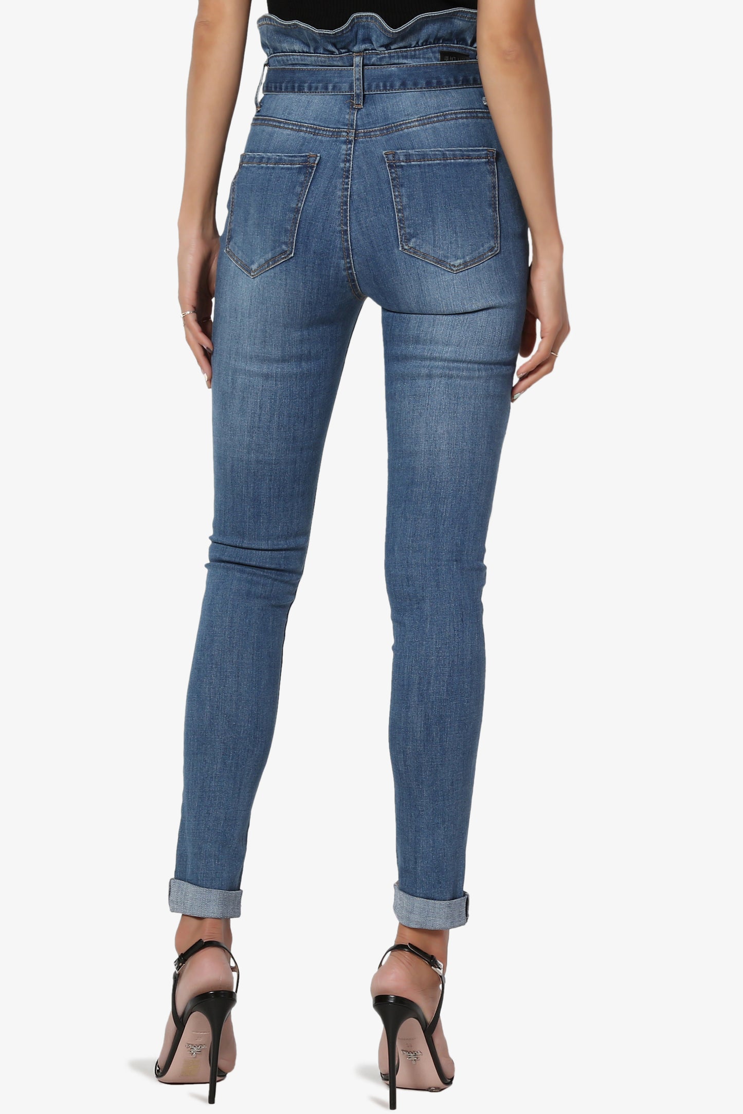 Kelsey Paperbag Waist Skinny Jeans