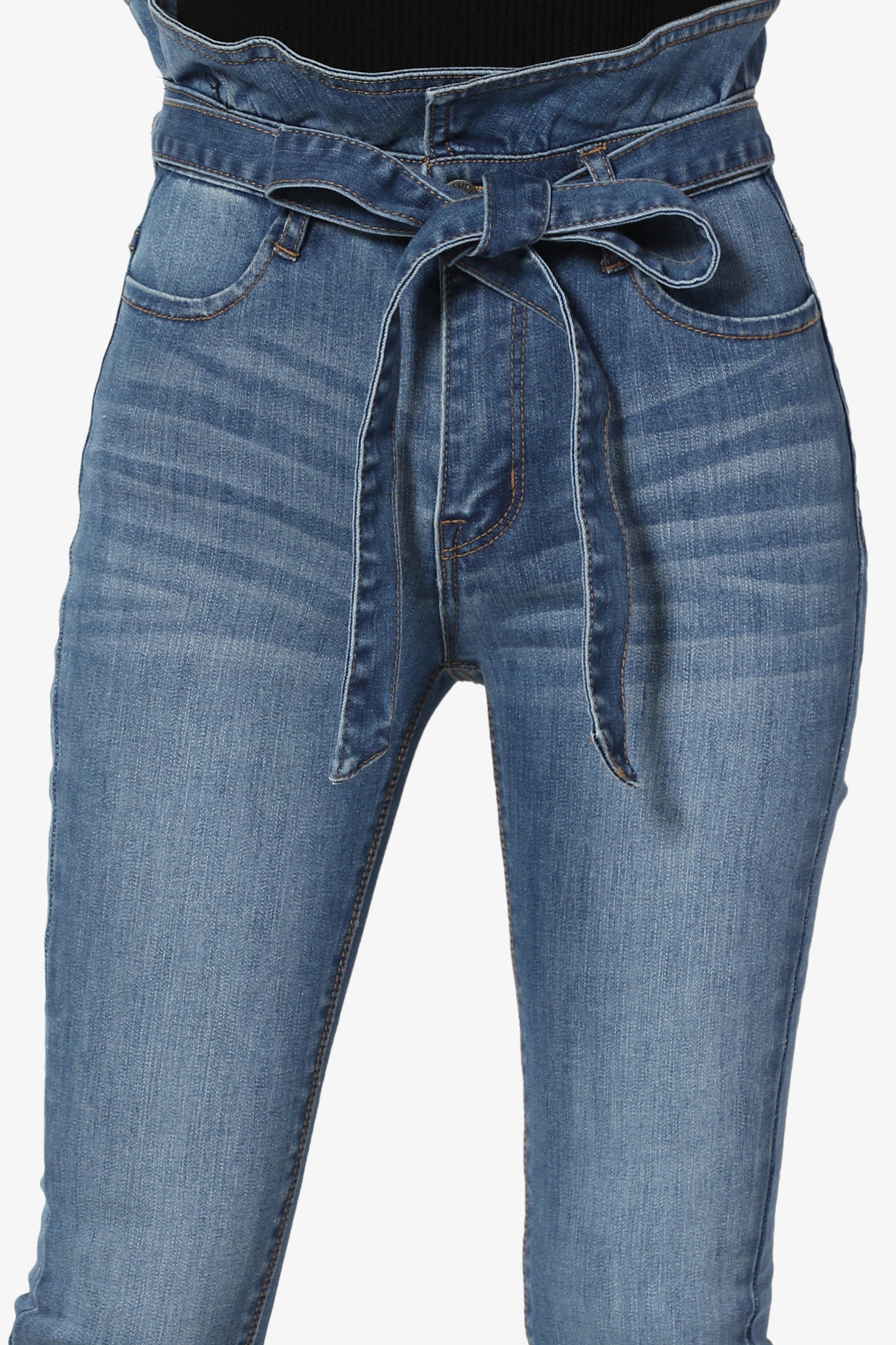 Kelsey Paperbag Waist Skinny Jeans