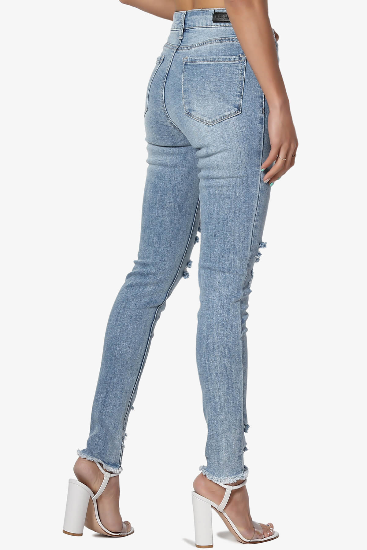 Rosalind Mid Rise Distressed Skinny Jeans LIGHT_4