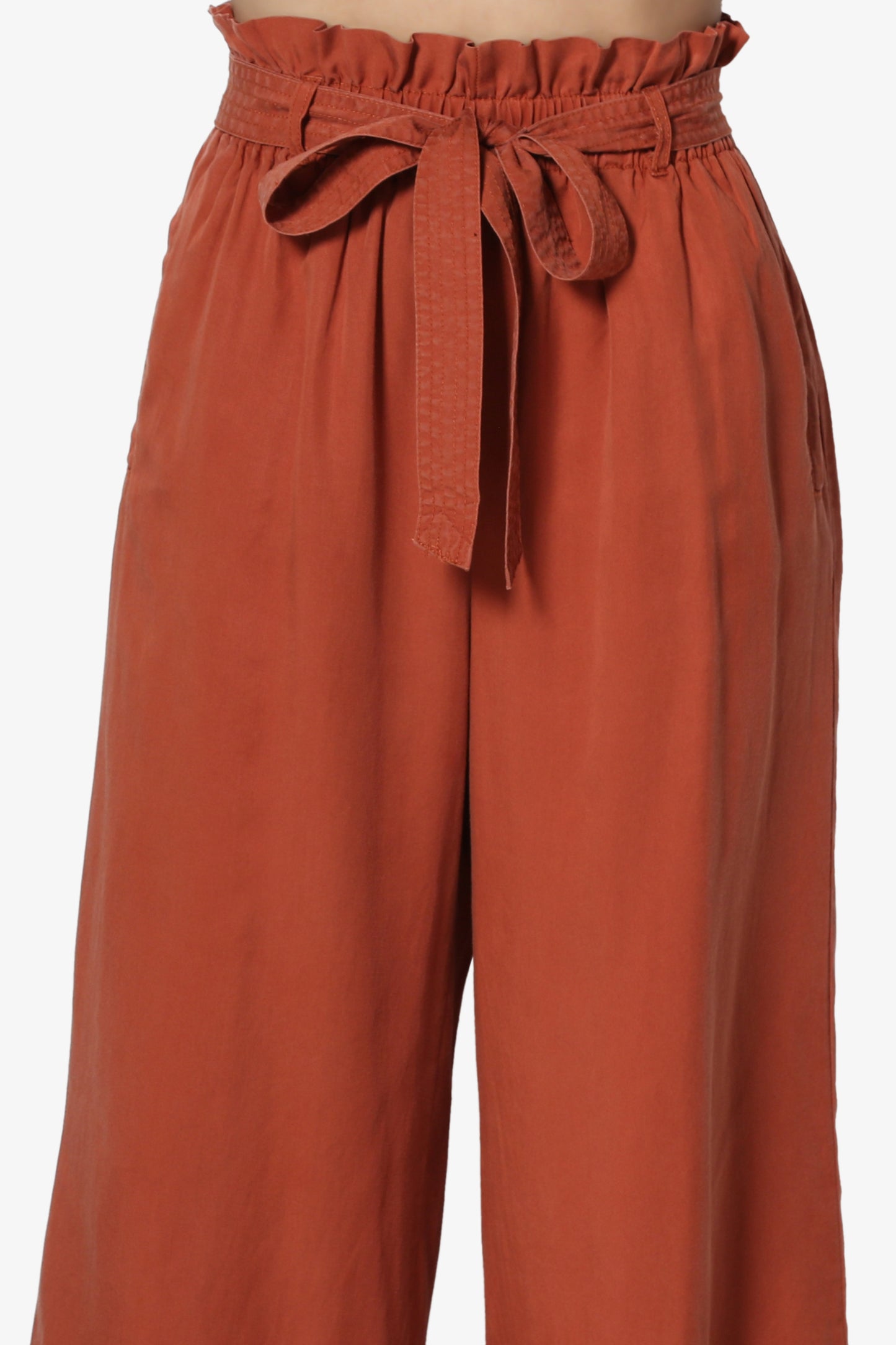 Sadie Tencel Paperbag Waist Culottes - TheMogan