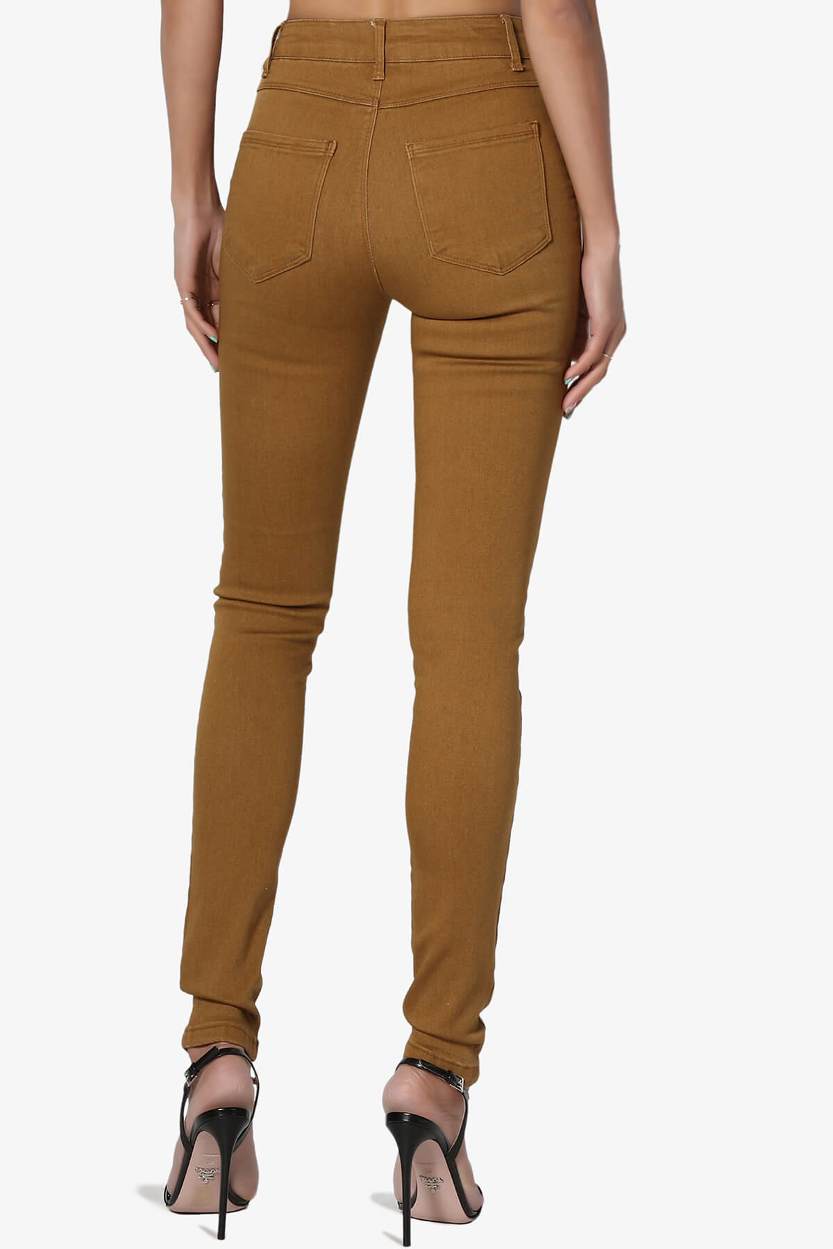 Doris High Rise Skinny Jeans KHAKI_2