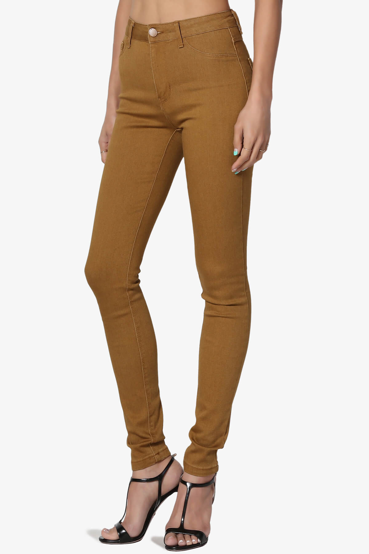 Doris High Rise Skinny Jeans KHAKI_3