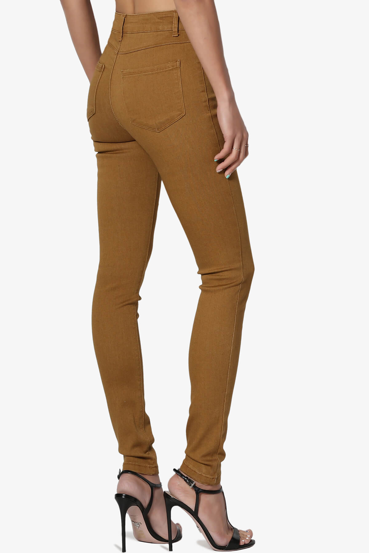 Doris High Rise Skinny Jeans KHAKI_4
