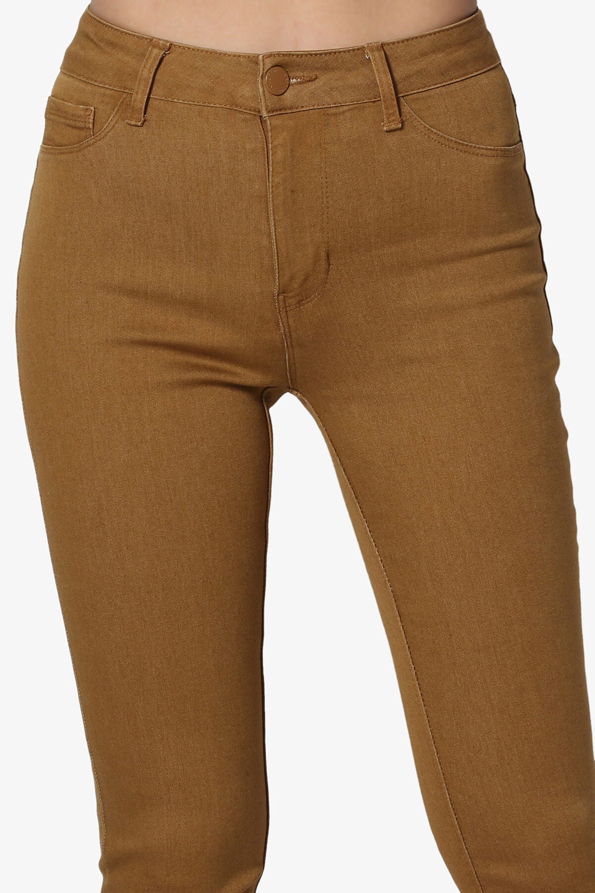 Doris High Rise Skinny Jeans KHAKI_5