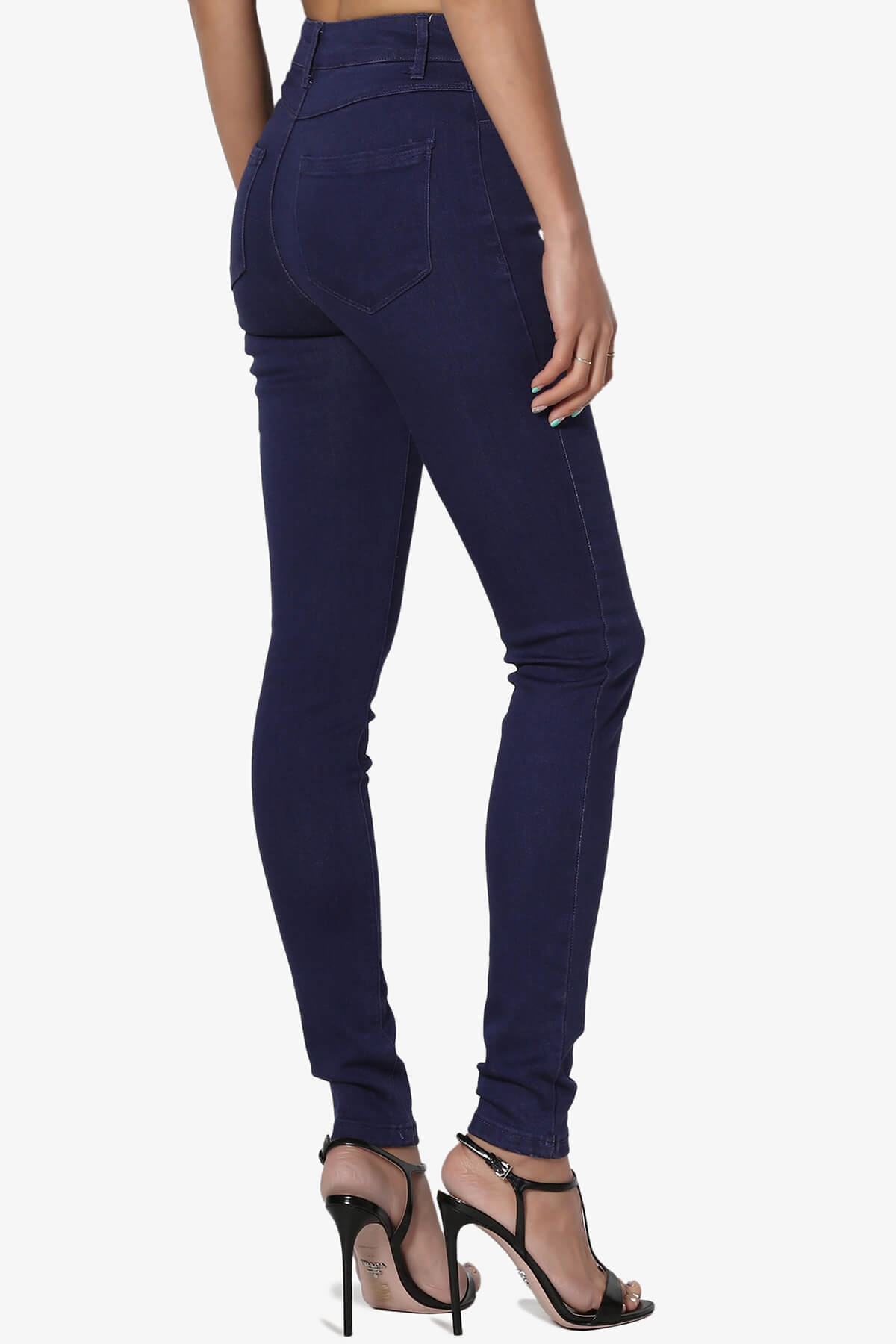 Doris High Rise Skinny Jeans NAVY_4