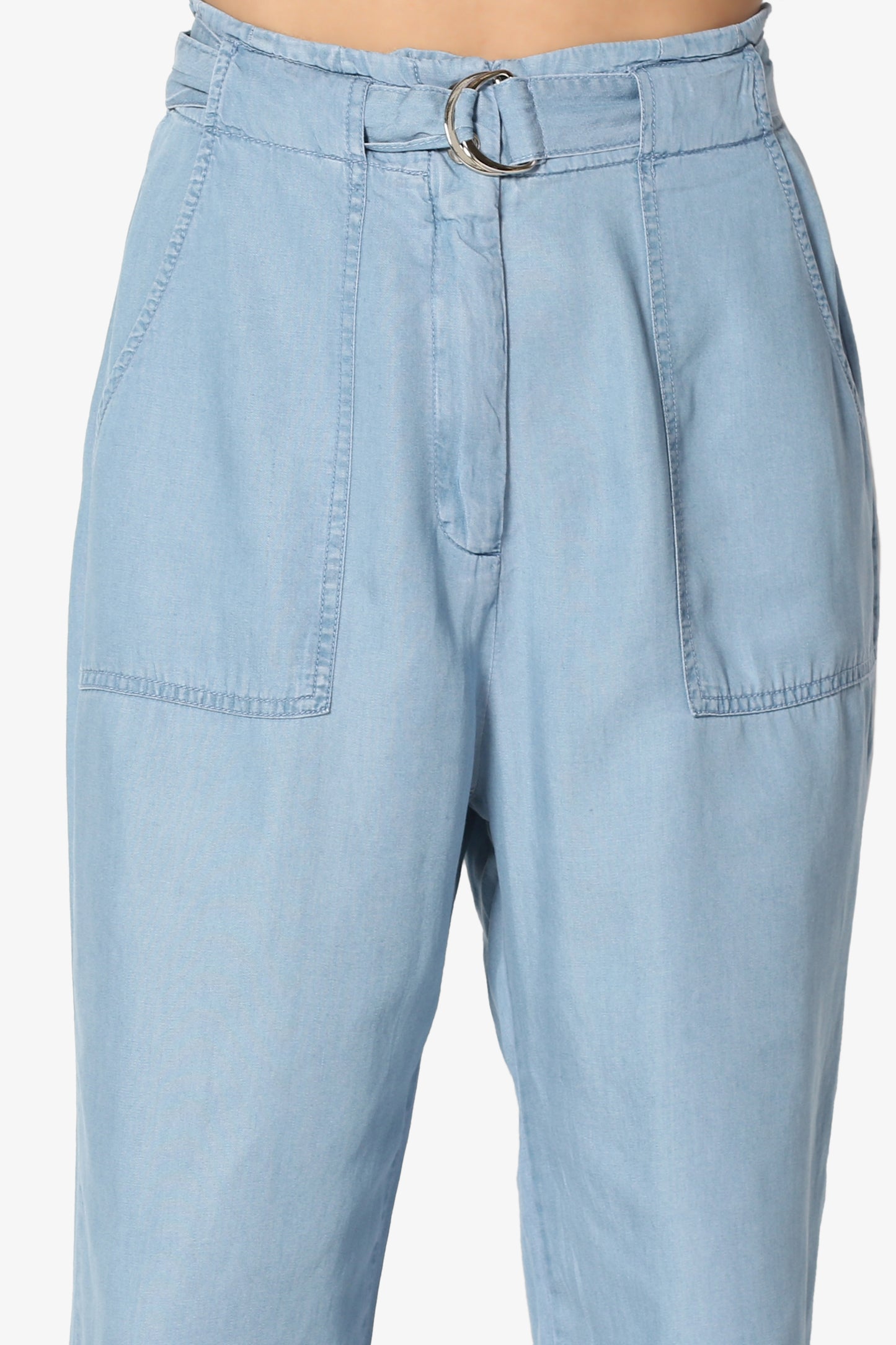 Tanja TENCEL Chambray Utility Jogger Pant - TheMogan