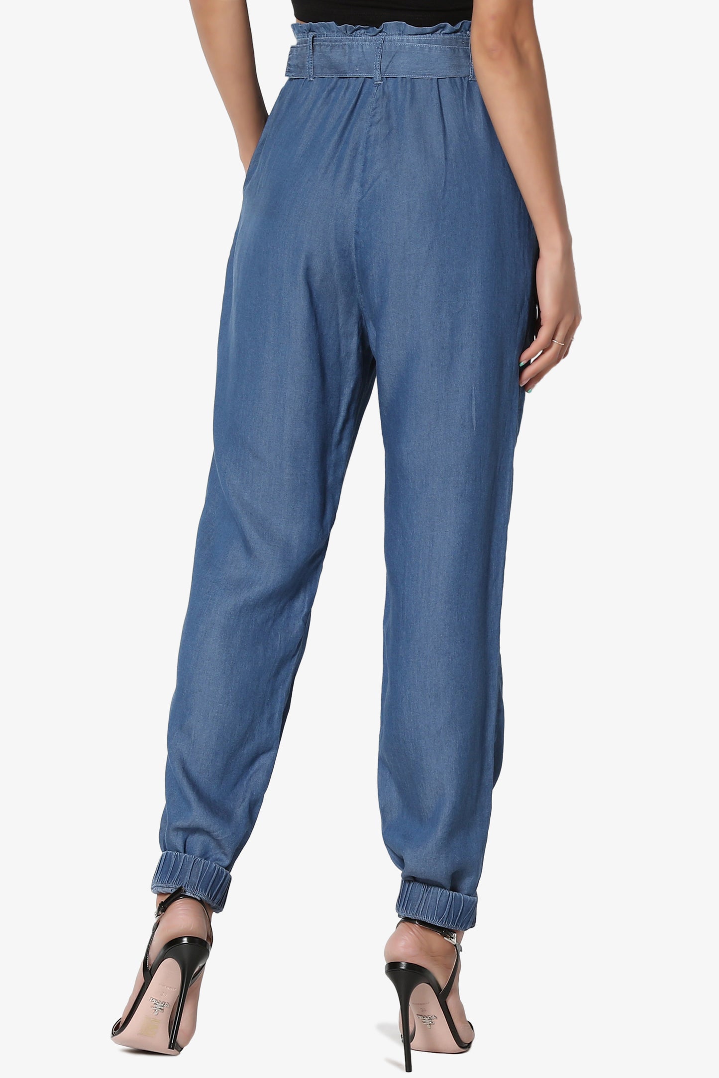 Tanja TENCEL Chambray Utility Jogger Pant - TheMogan