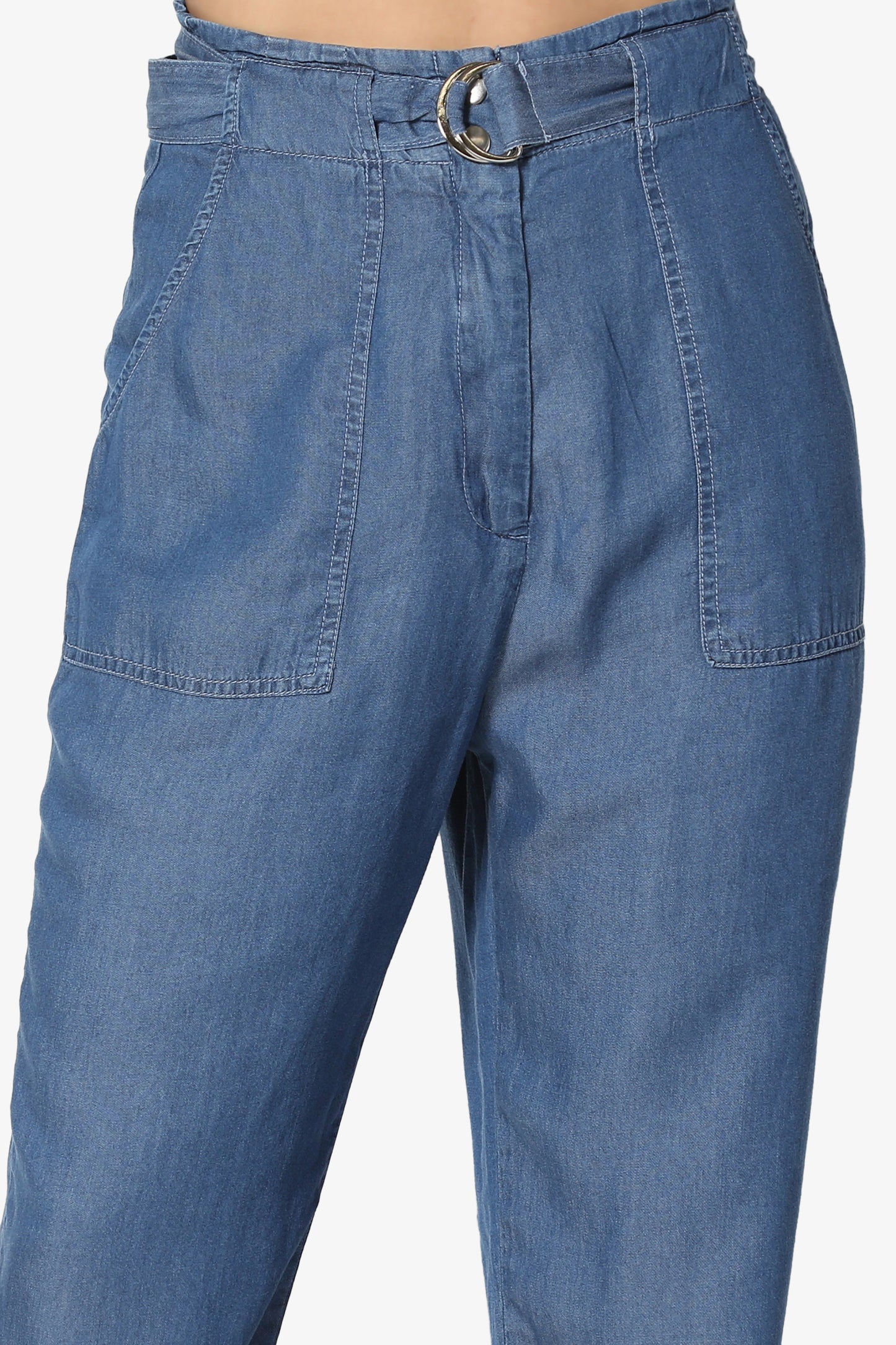 Tanja TENCEL Chambray Utility Jogger Pant - TheMogan