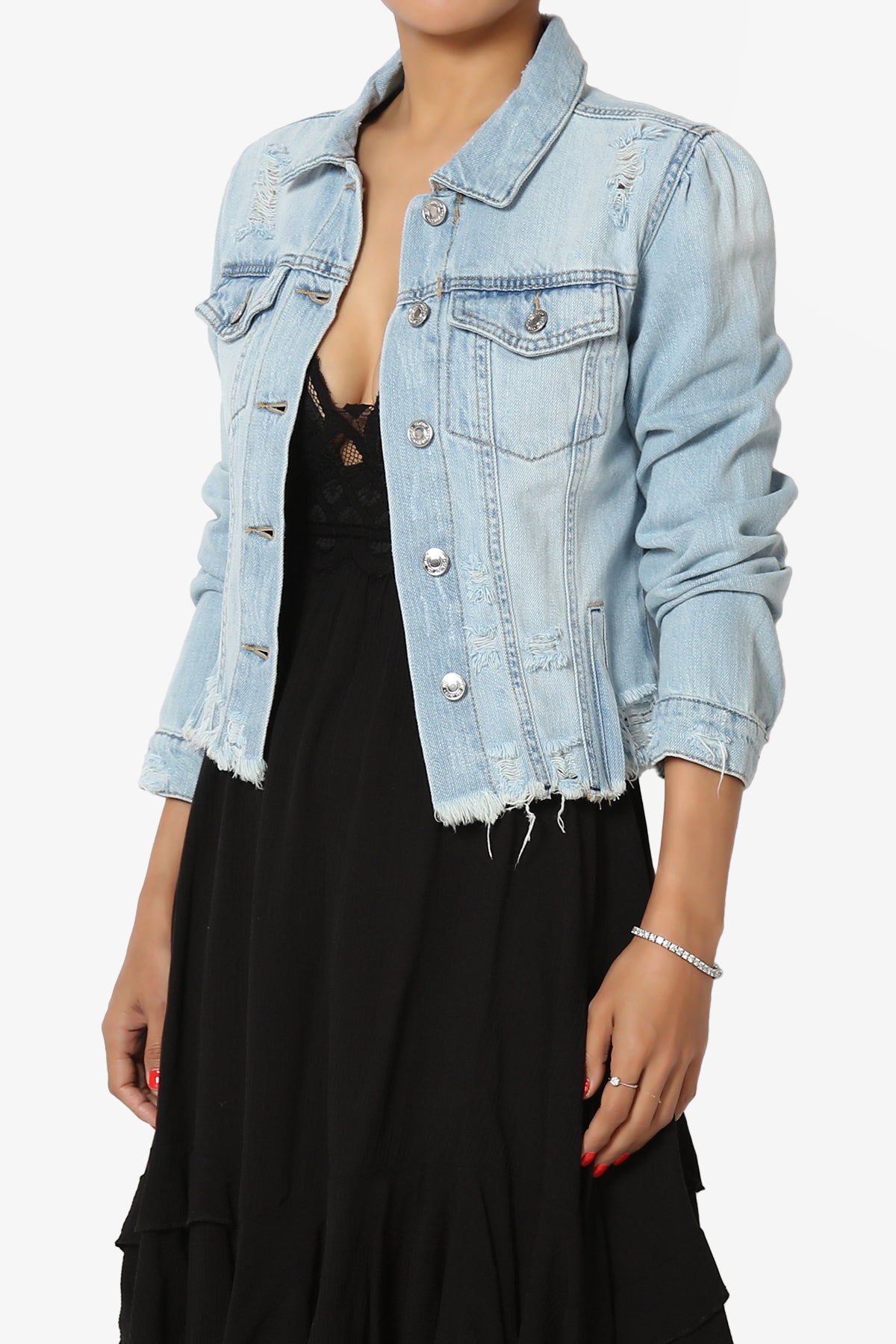 Fiore Distressed Denim Jacket LIGHT_3