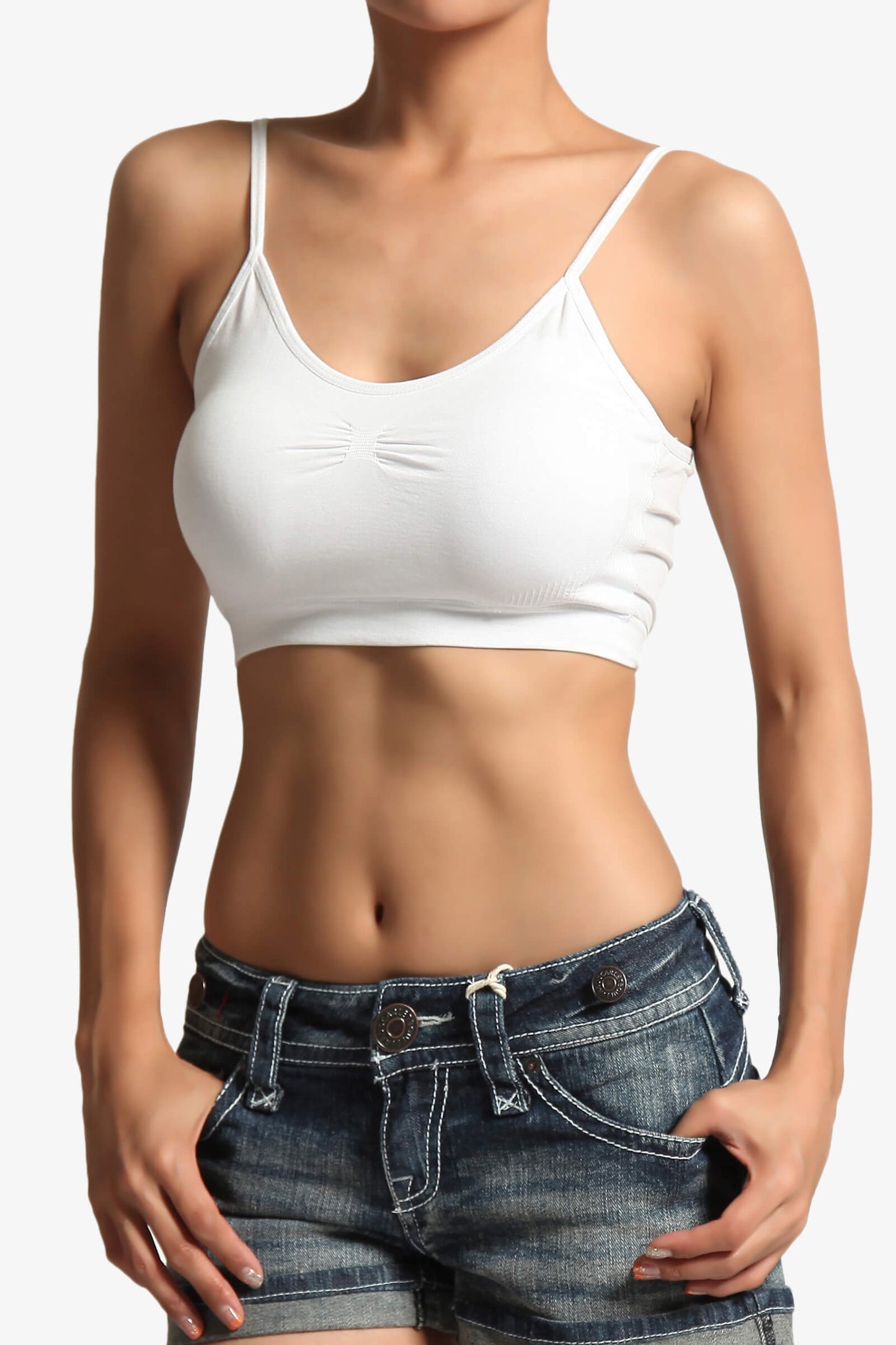 Hanelei Removable Pad Bra Top WHITE_1
