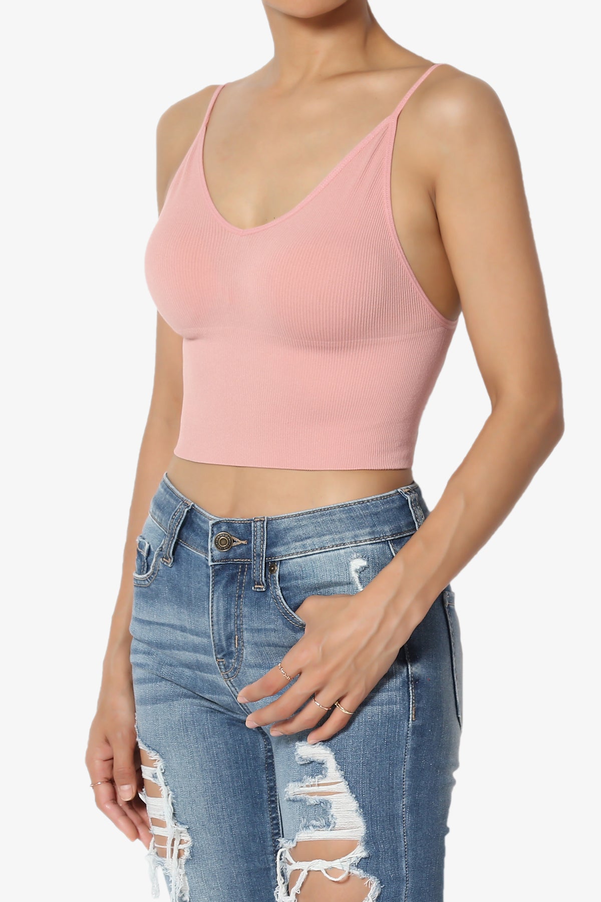 Gemmy Triangle V-Neck Crop Cami