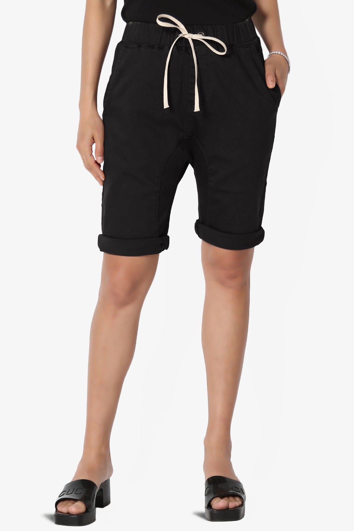 Blake Drop Crotch Jogger Denim Shorts