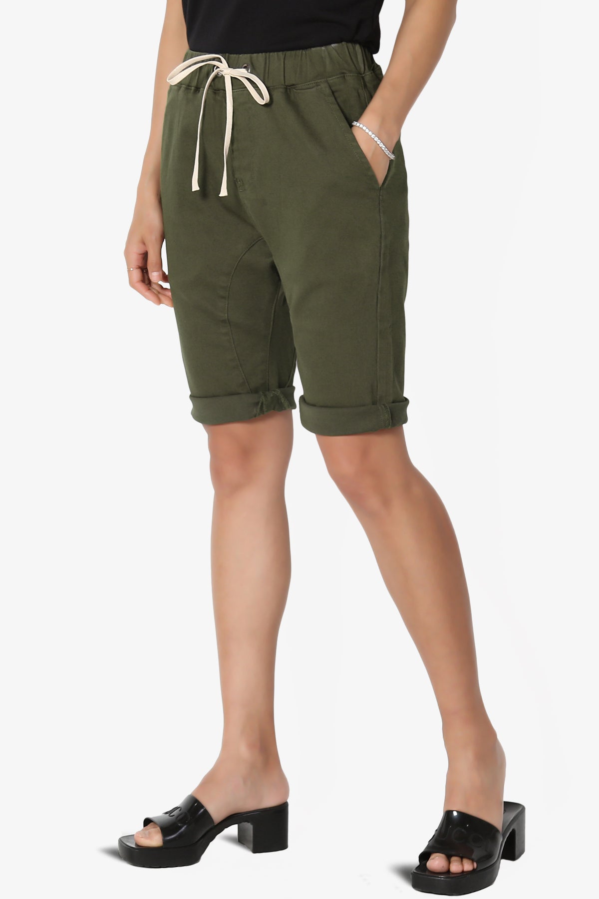 Blake Drop Crotch Jogger Denim Shorts