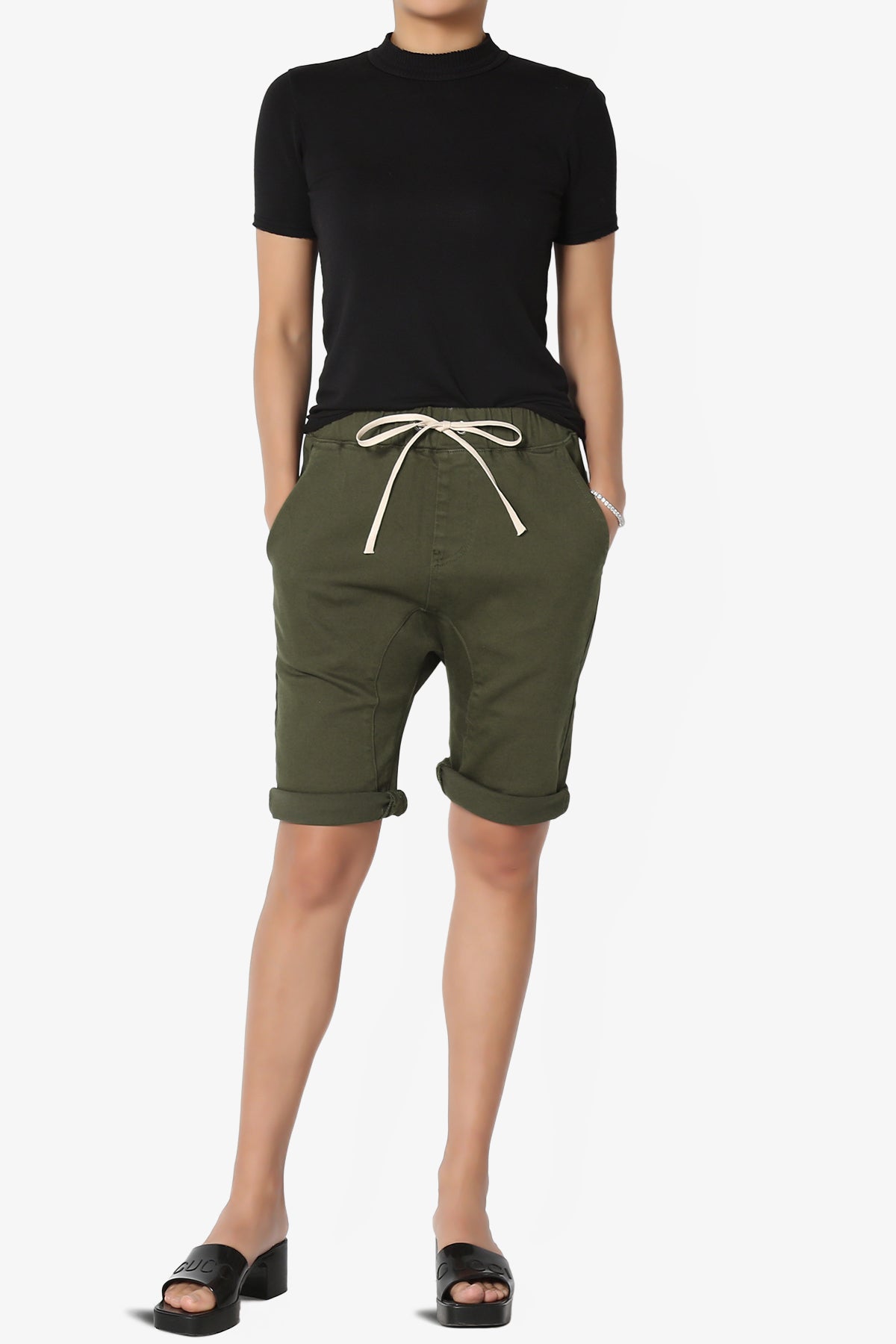 Blake Drop Crotch Jogger Denim Shorts