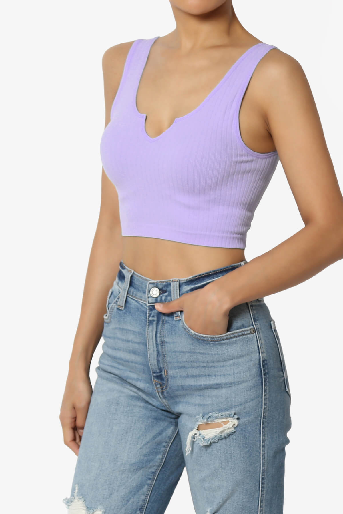 Effie Scoop Neck Ribbed Seamless Crop Tank Top LAVENDER_3