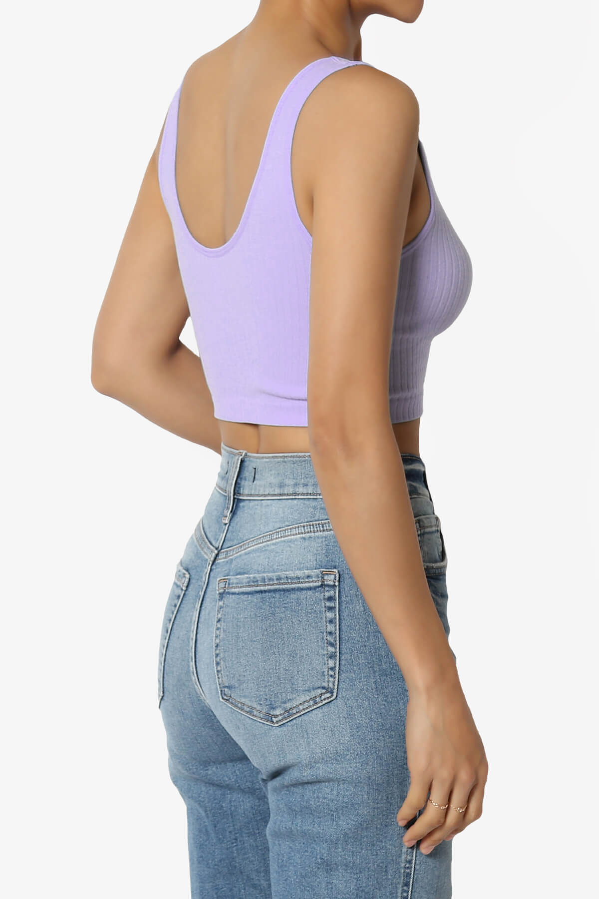 Effie Scoop Neck Ribbed Seamless Crop Tank Top LAVENDER_4