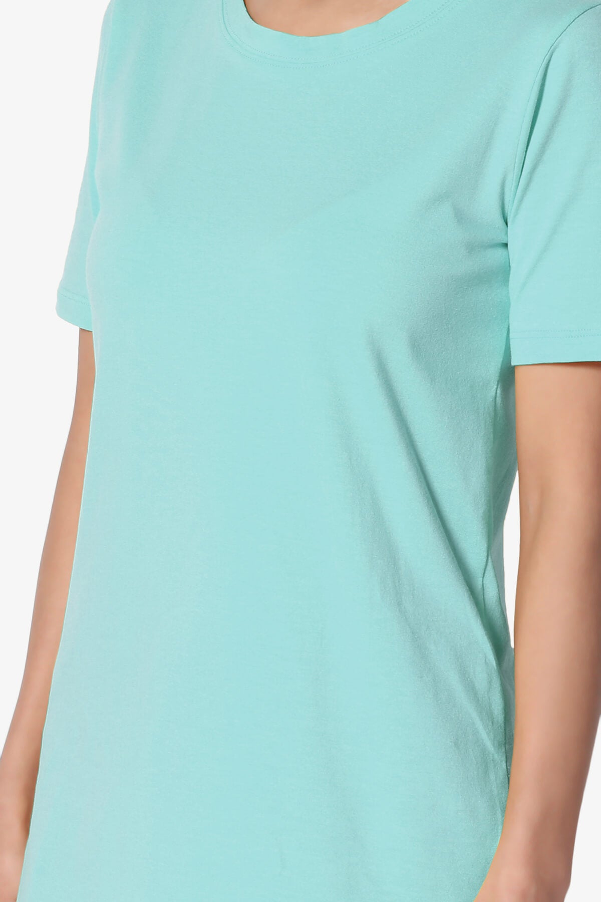 Elora Crew Neck Short Sleeve T-Shirt ASH MINT_5