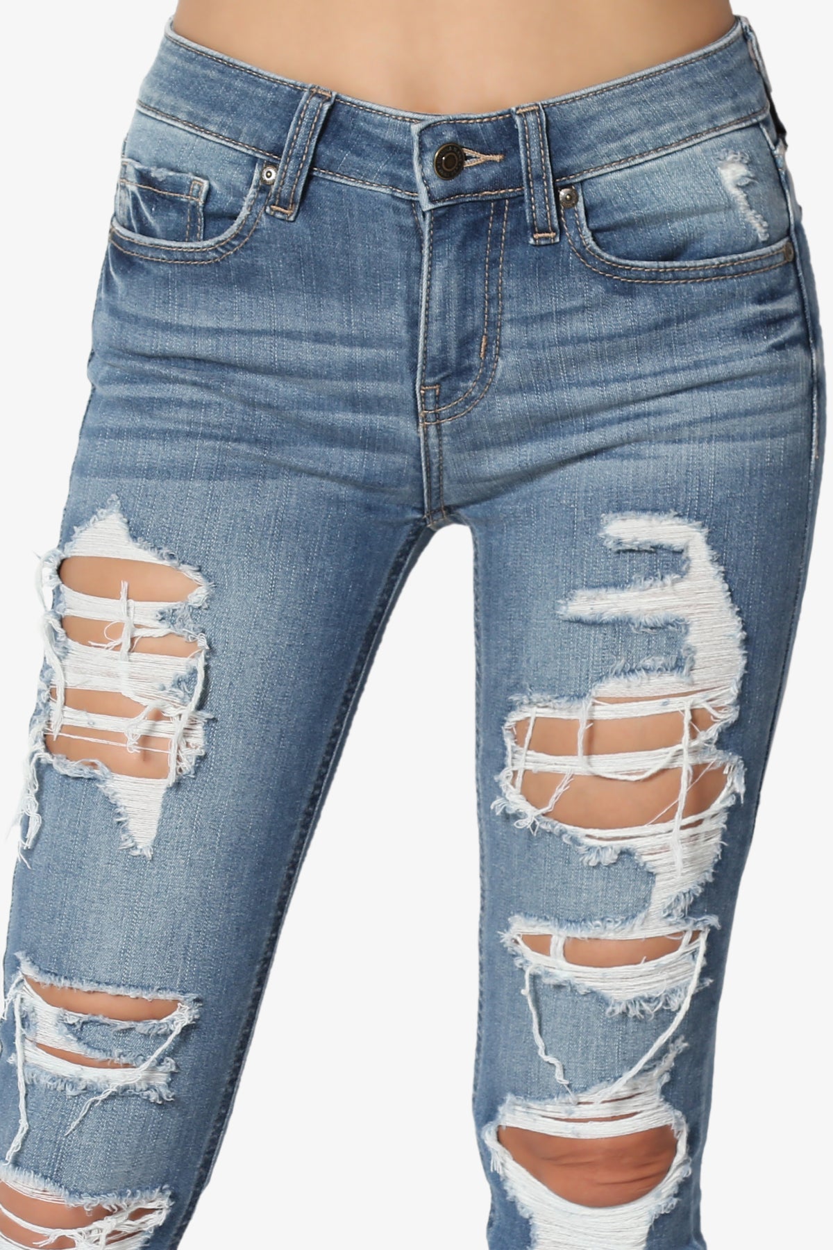 JOSIE Mid Rise Ankle Skinny Jeans in Too Deep MD MEDIUM_5