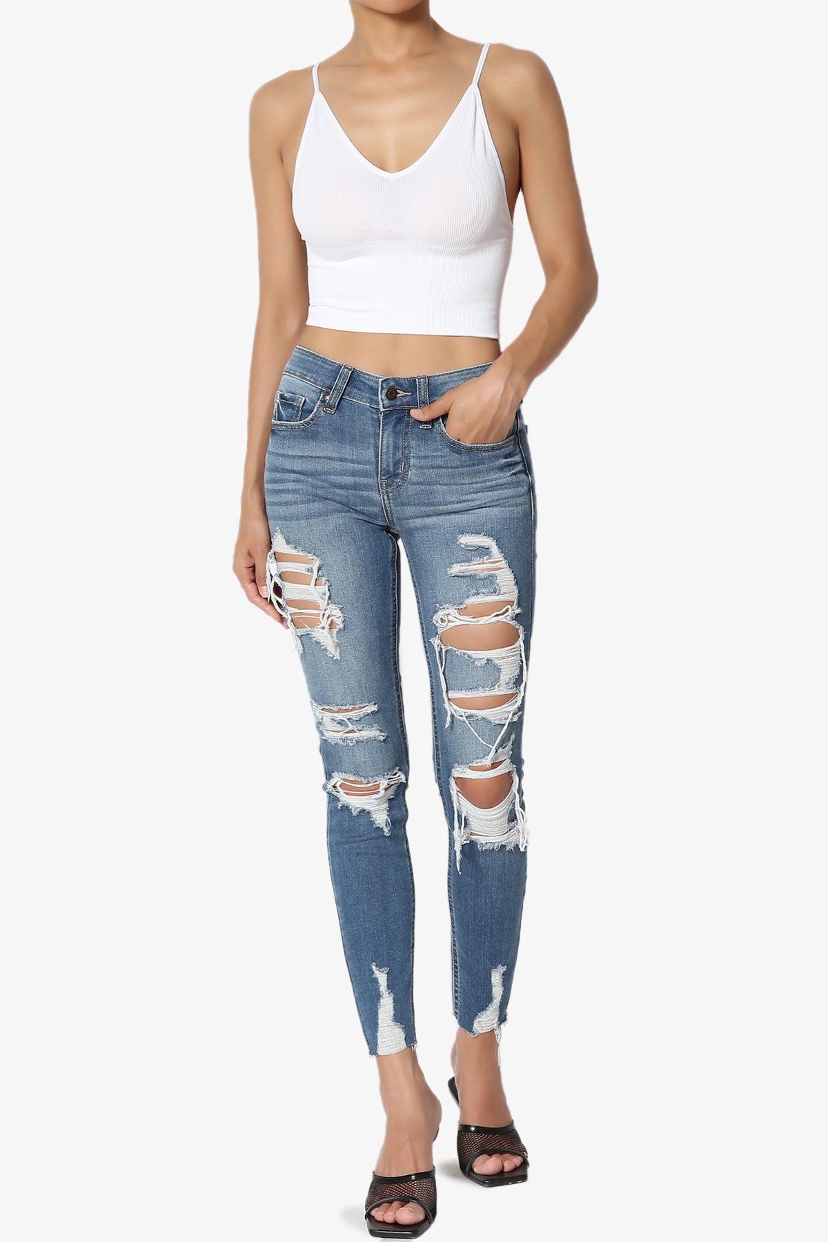 JOSIE Mid Rise Ankle Skinny Jeans in Too Deep MD MEDIUM_6