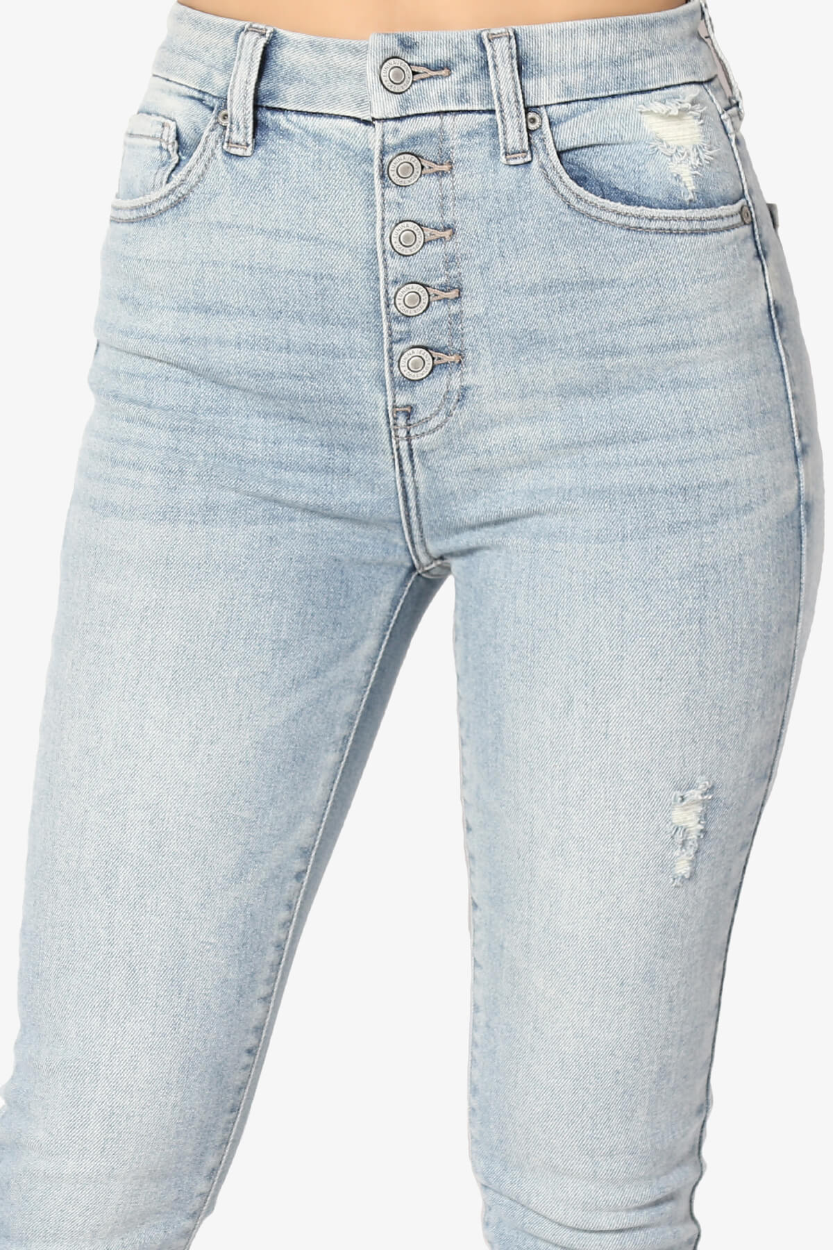 Kendall Ultra High Rise Crop Skinny Jeans in Talk LT LIGHT_5