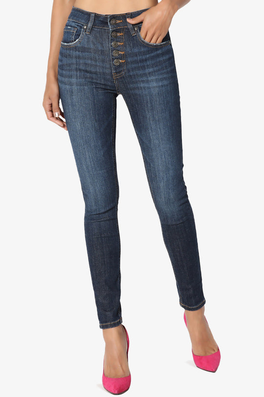 Imogen Button High Waist Jeans