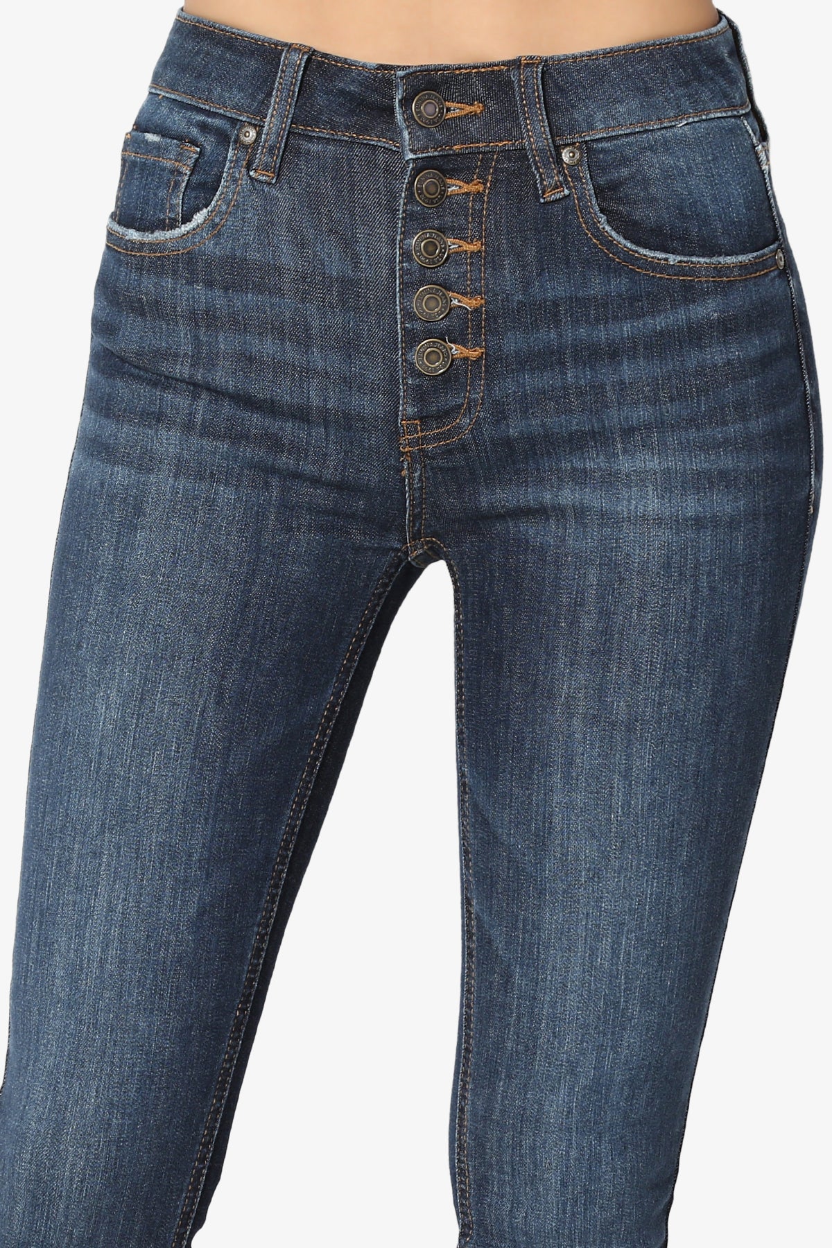 Imogen Button High Waist Jeans