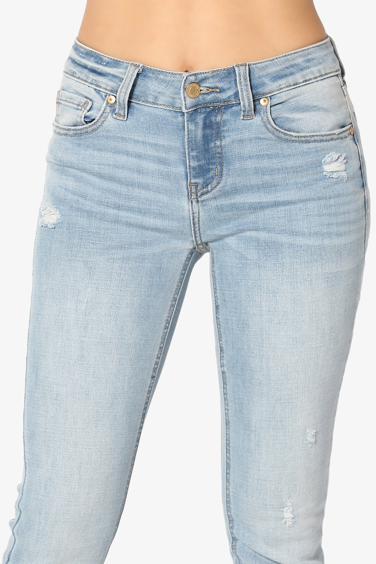 Emogen Mid Rise Slim Boot Cut Jeans