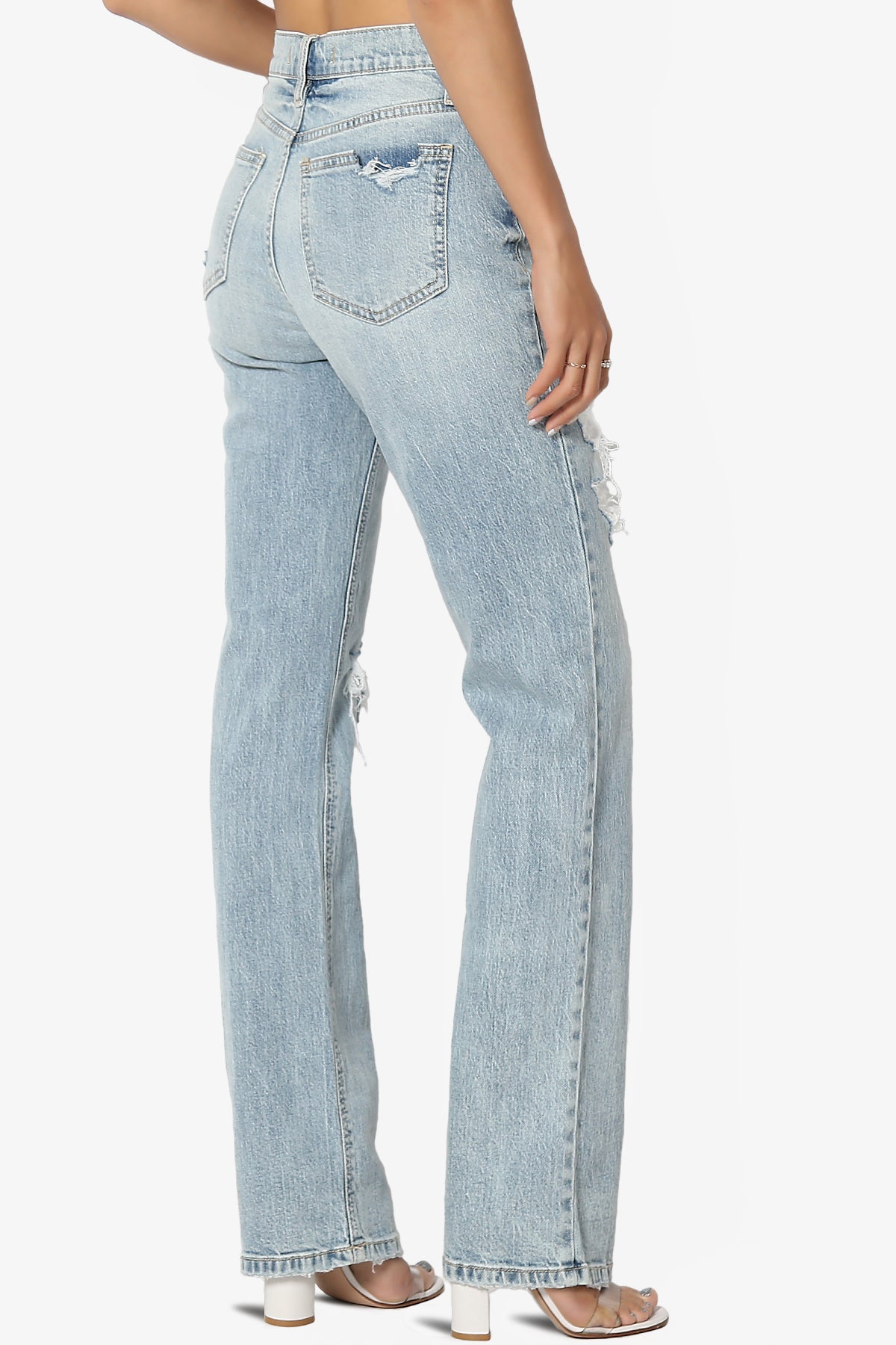 Codi High Rise Dad Jeans in Light