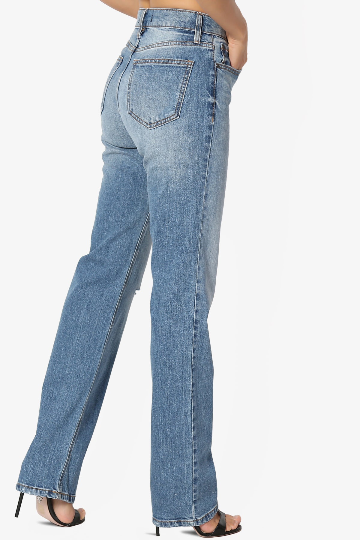 Codi High Rise Dad Jeans in Dark