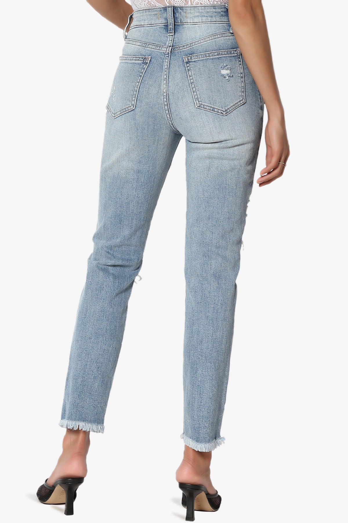 Tobi Ripped Super High Rise Mom Jeans