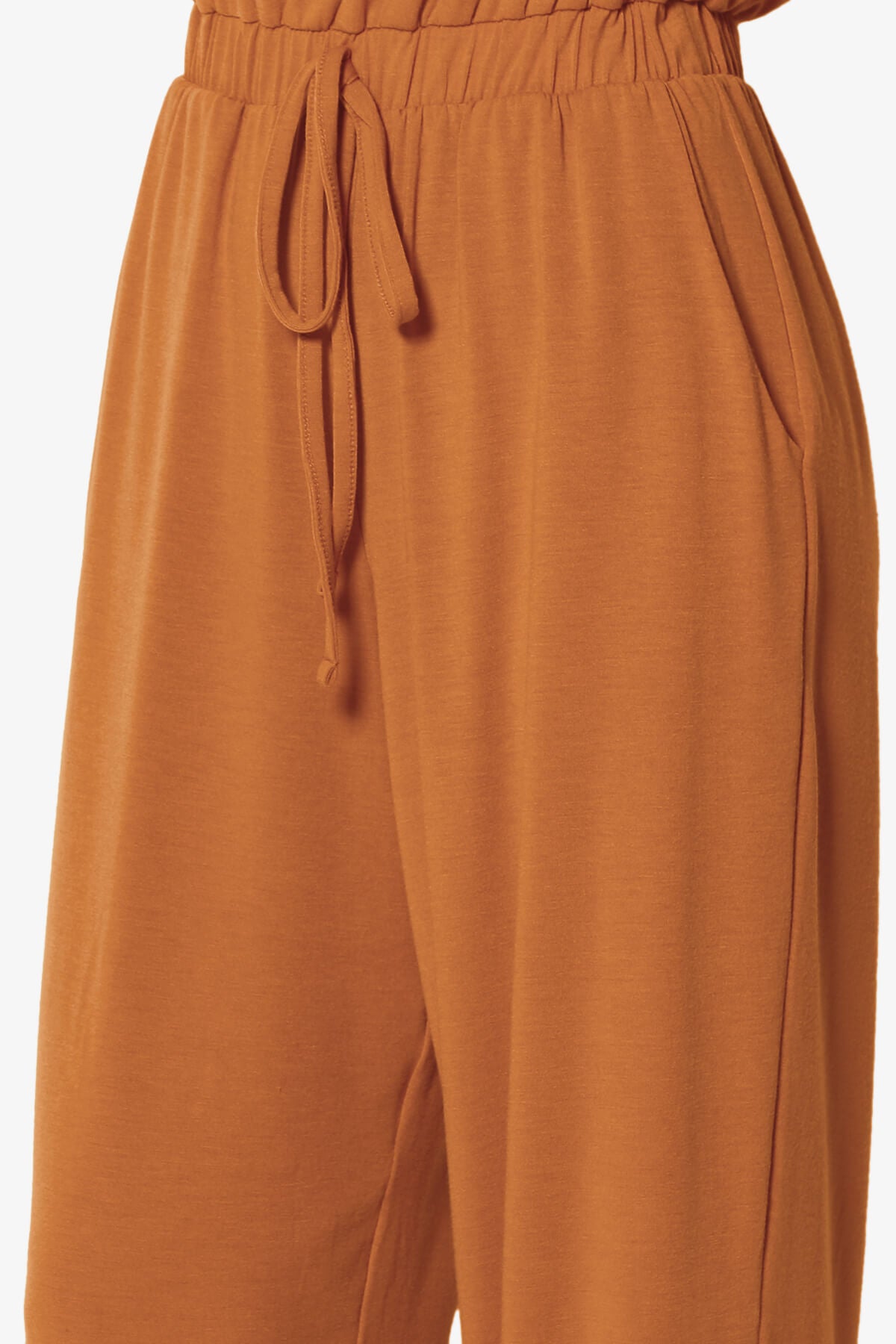 Entrada Button Scoop Neck Tank Jogger Jumpsuit ALMOND_6