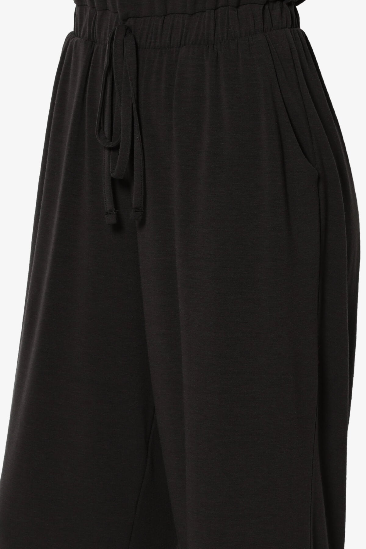 Entrada Button Scoop Neck Tank Jogger Jumpsuit BLACK_6