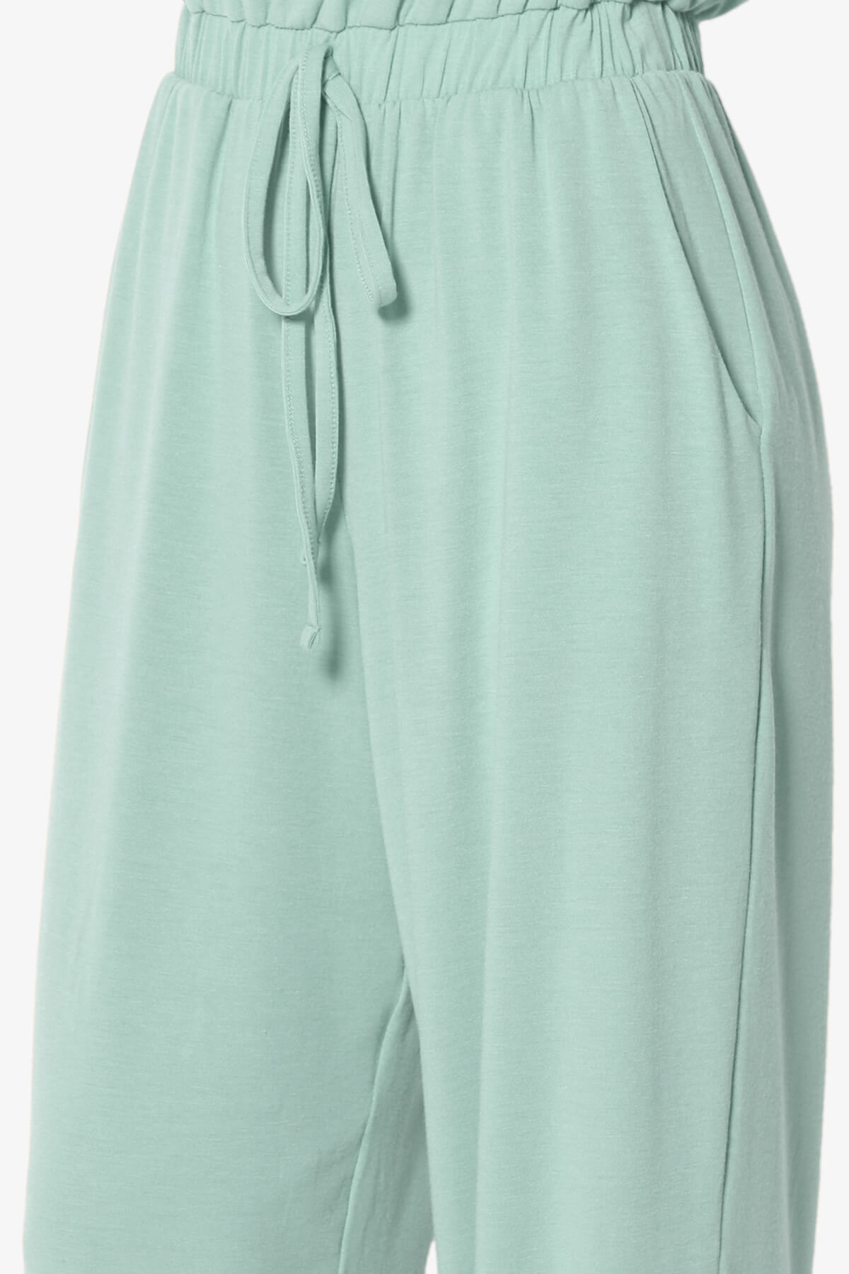 Entrada Button Scoop Neck Tank Jogger Jumpsuit LIGHT GREEN_6