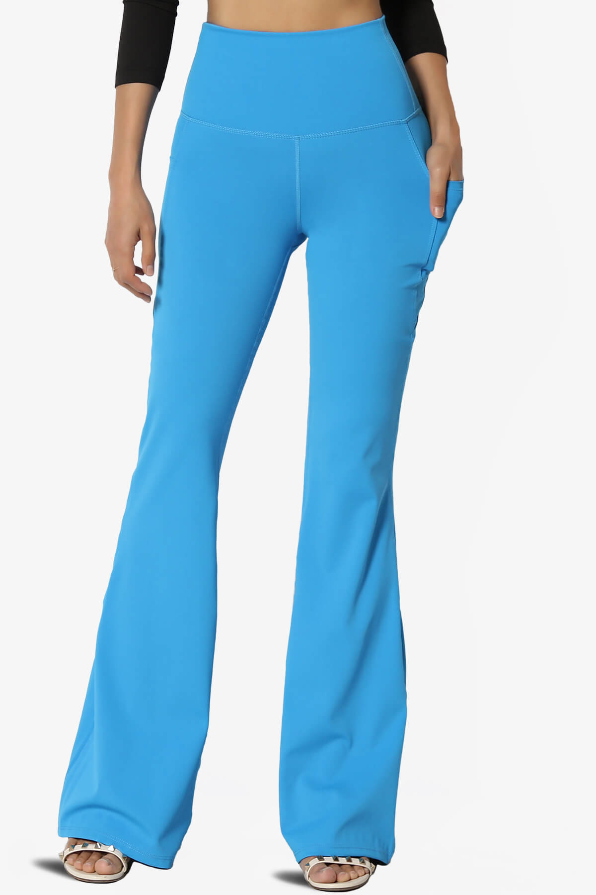 Gemma Athletic Pocket Flare Yoga Pants SKY_1