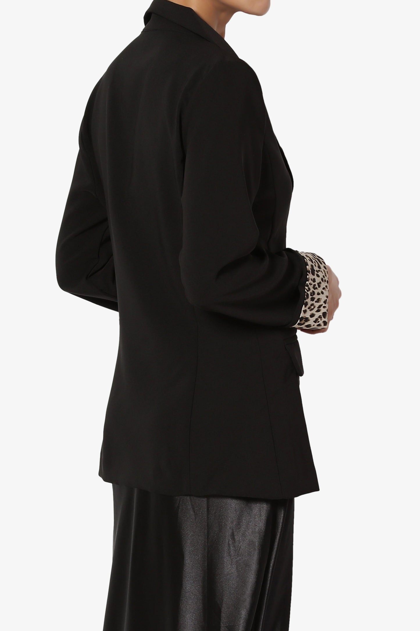 Louisah Double Breasted Crepe Blazer - TheMogan